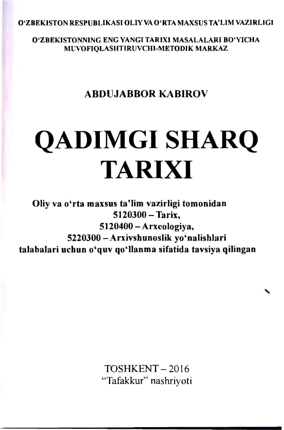 QADIMGI SHARQ TARIXI 2