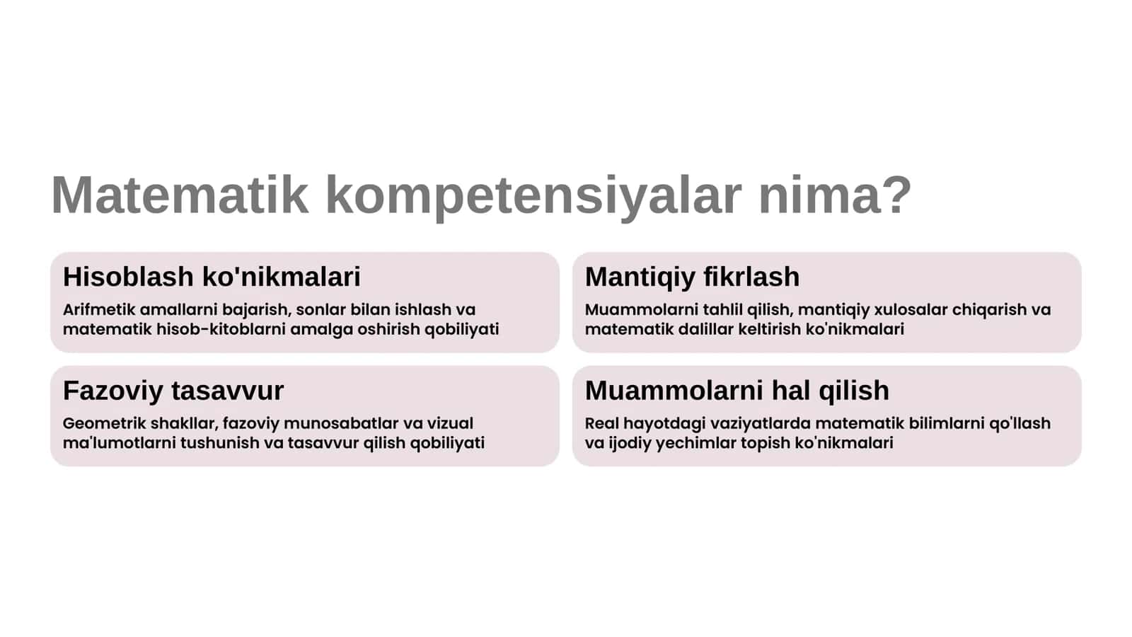 STEAM YONDASHUVIDA MATEMATIK KOMPETENSIYALARNI SHAKLLANTIRISH 2