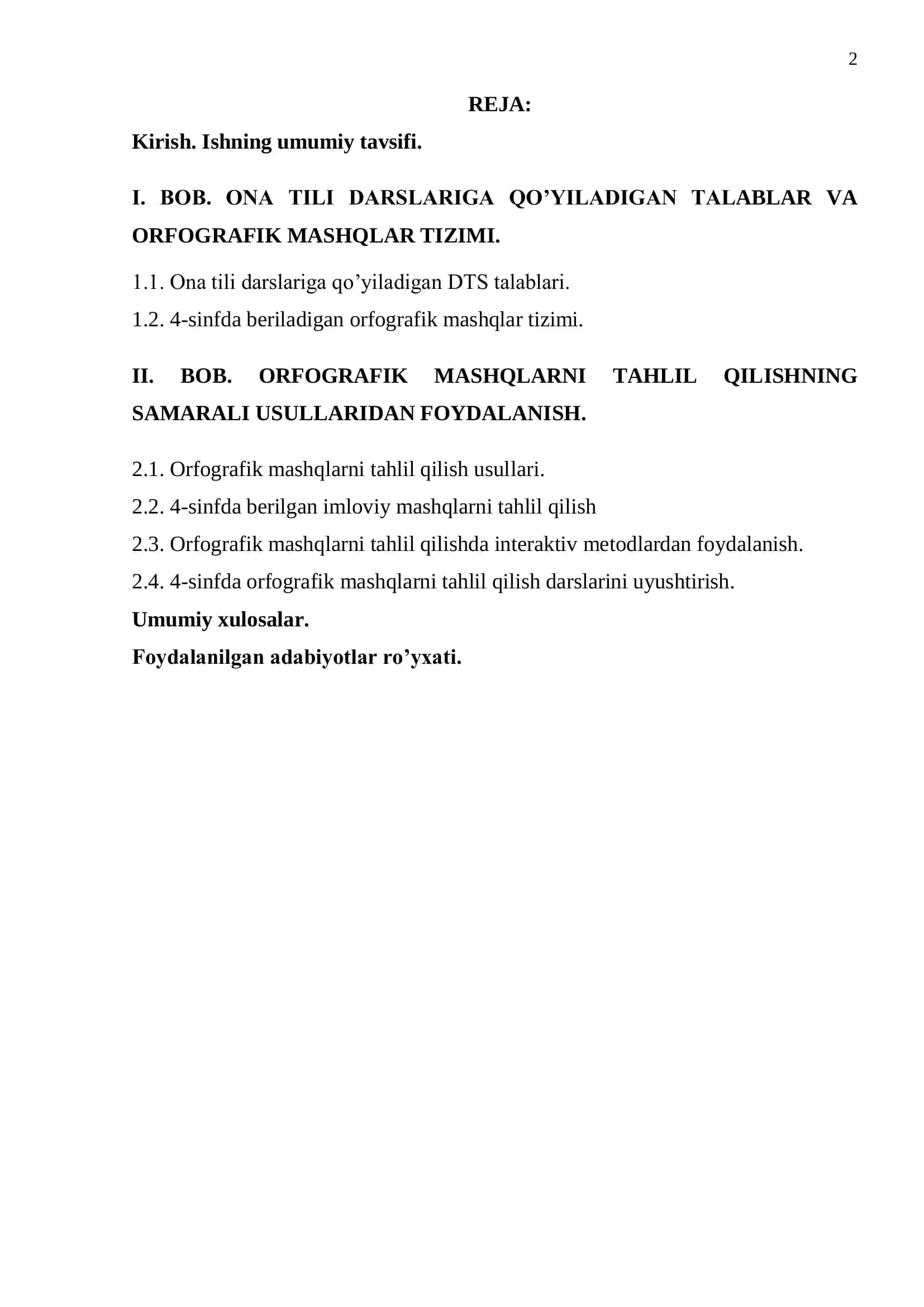 4-SINFDA ORFOGRAFIK MASHQLARNI TAHLIL QILISHNING SAMARALI USULLARINI QO’LLASH 2