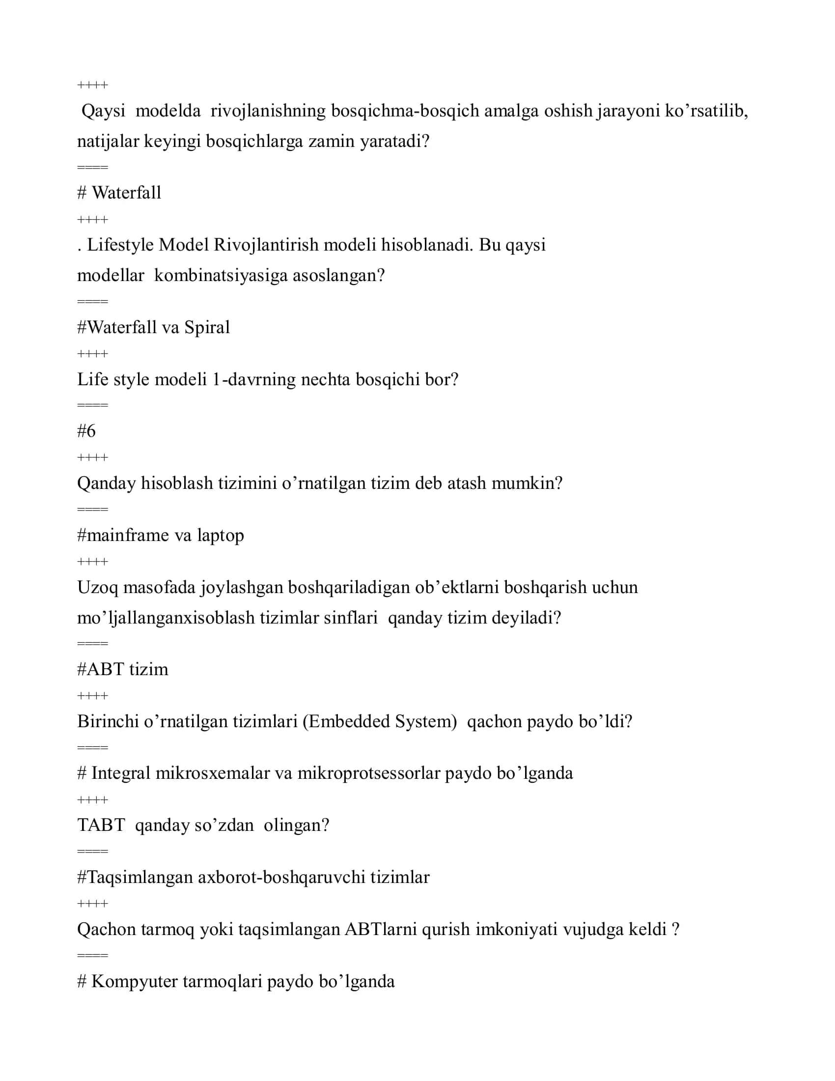 O'rnatilgan tizimlar 2