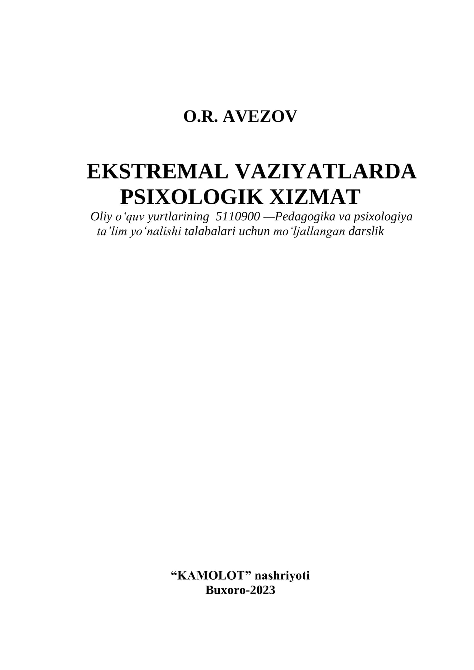 Ekstremal vaziyatlarda psixologik xizmat 2
