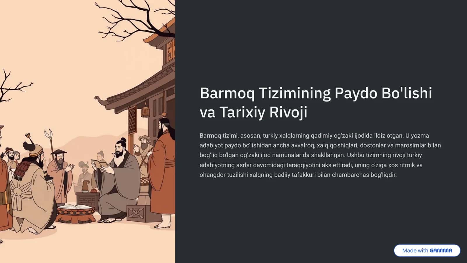 Adabiyotshunoslikda Barmoq Tizimi: Asoslar va Qamrov 2