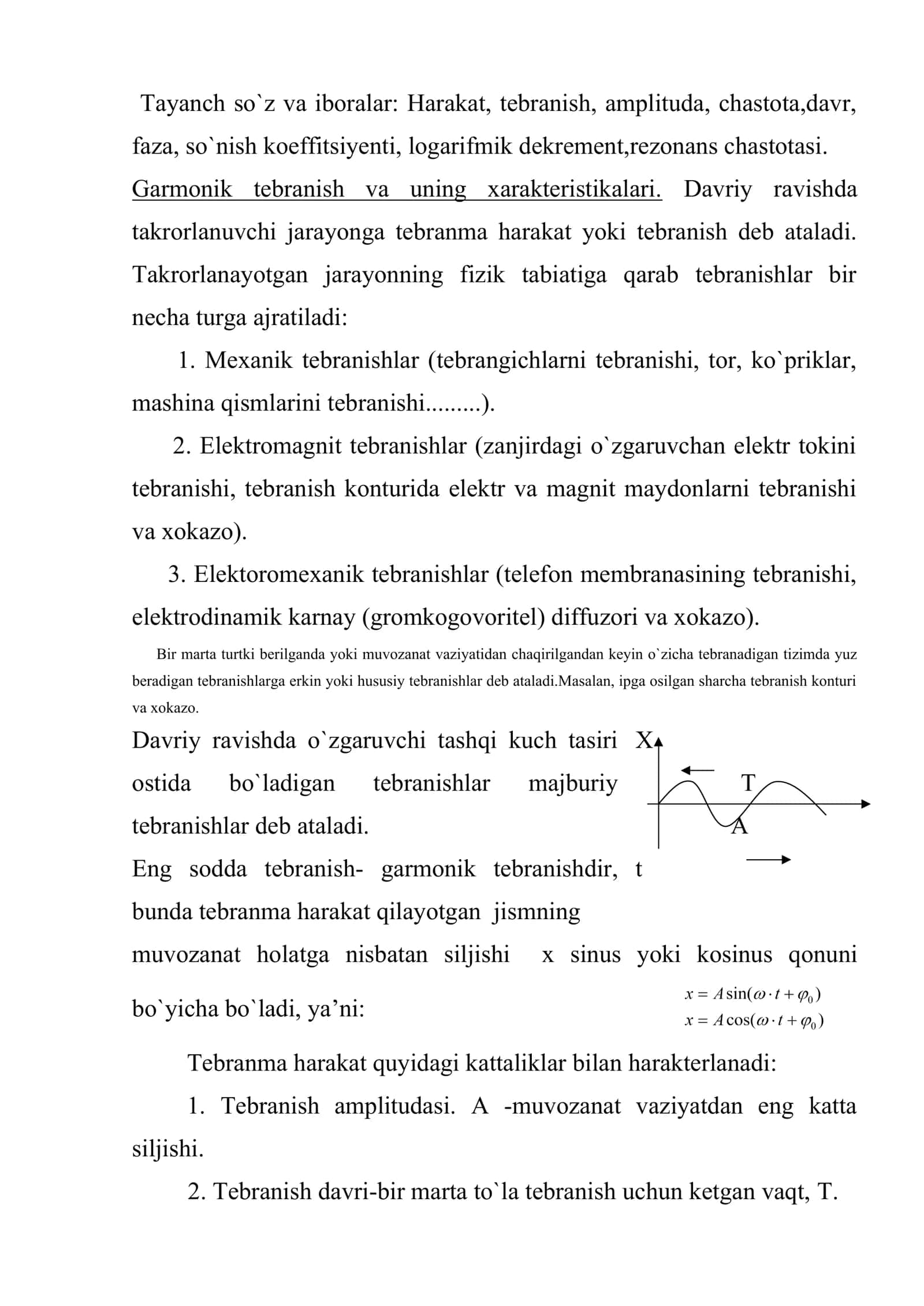 Meхanik тebranishlar 2