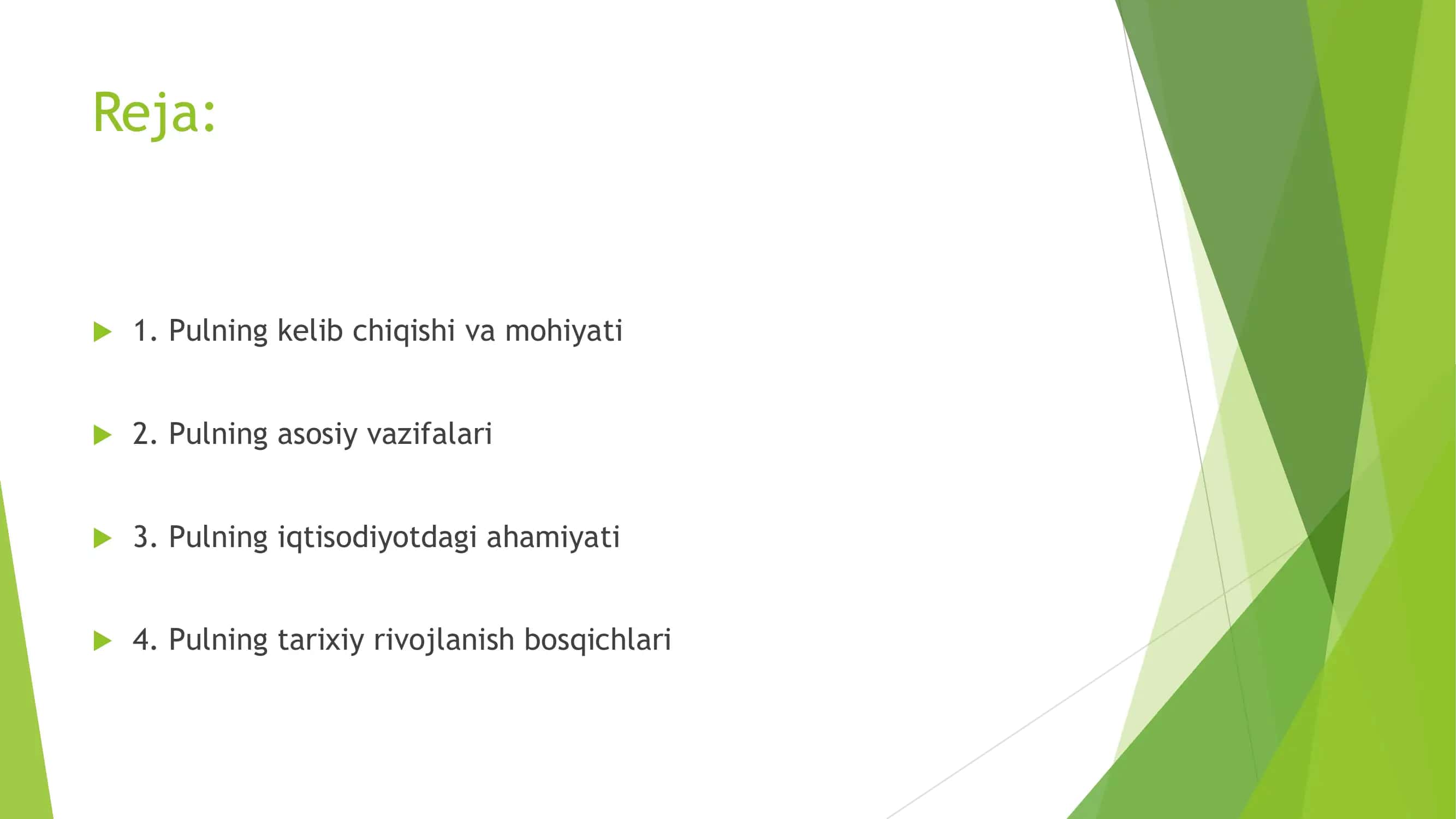 Pulning mohiyati va asosiy vazifalari 2