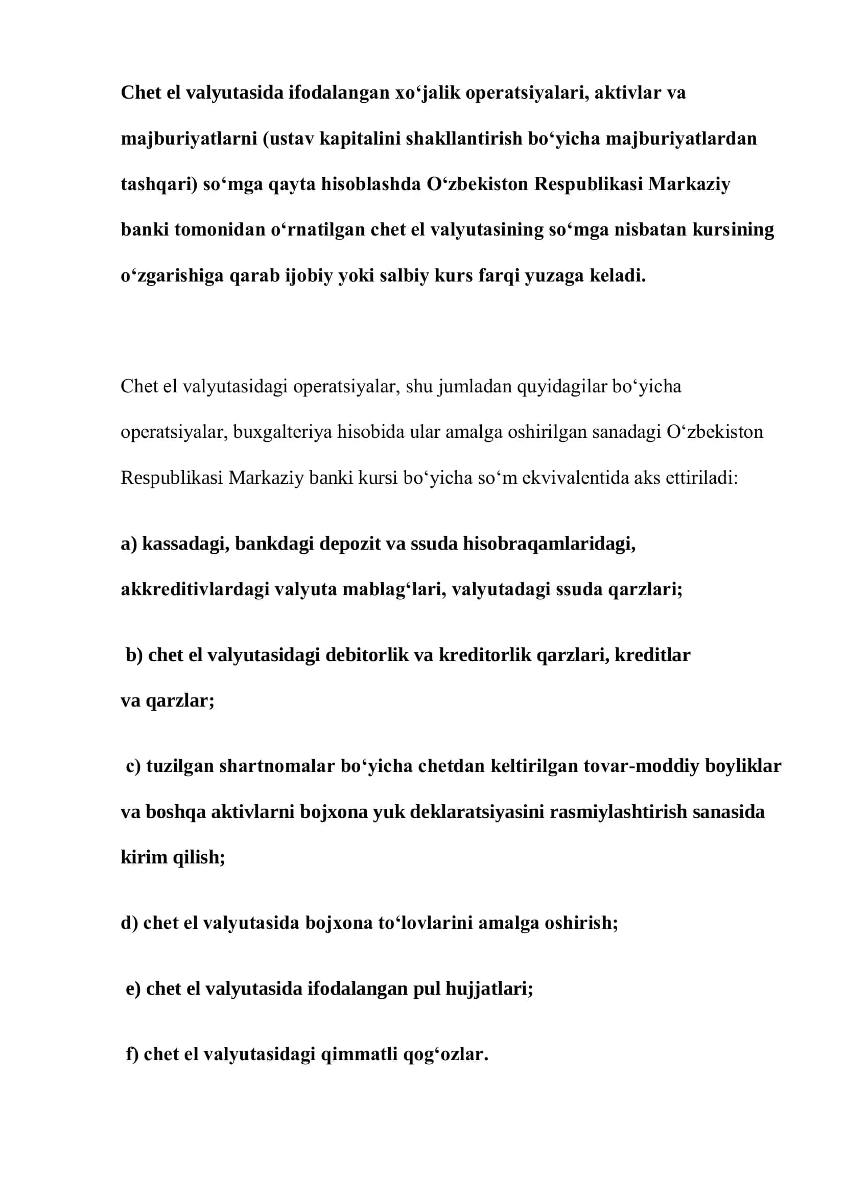 Valyuta operatsiyalari hisobi 2