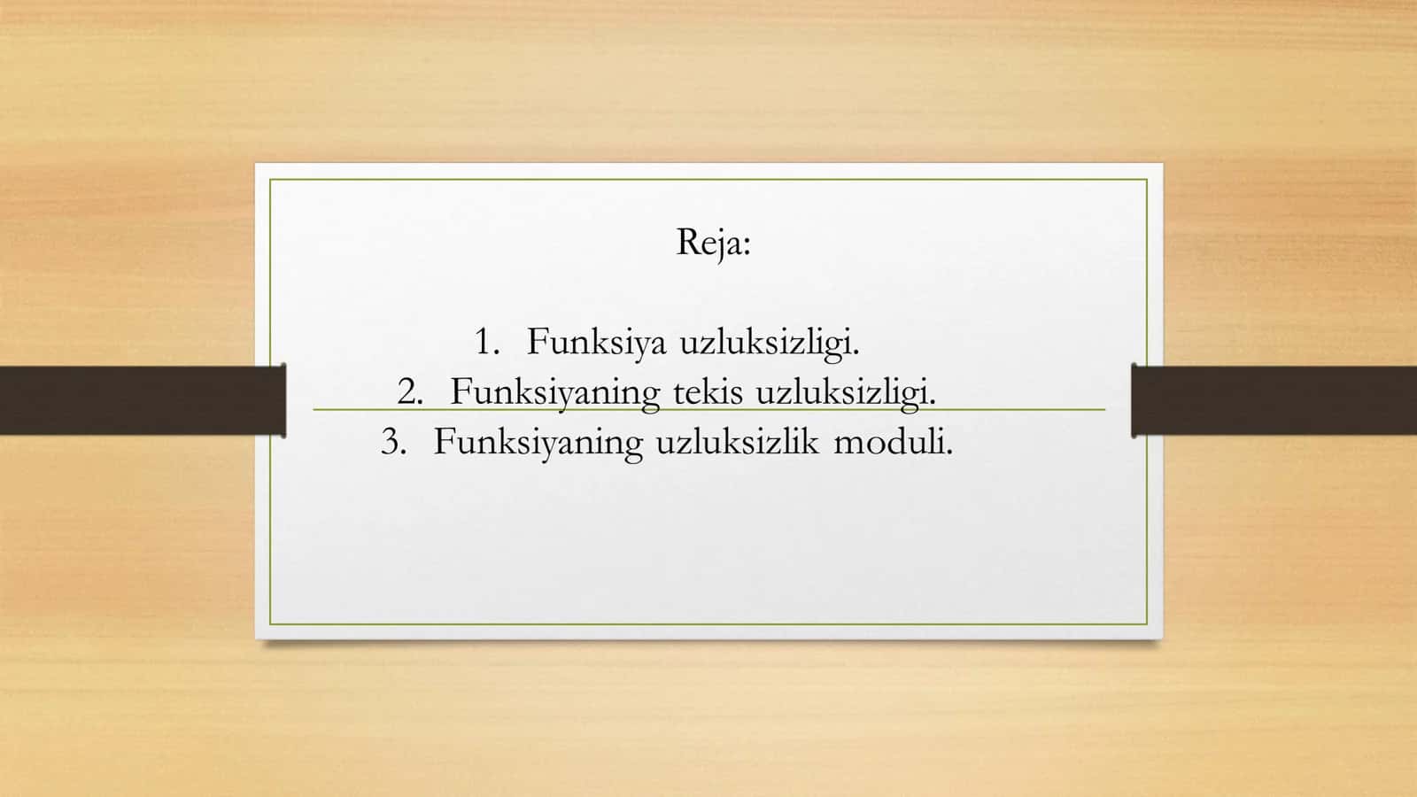 Funksiyaning uzluksizlik moduli 2
