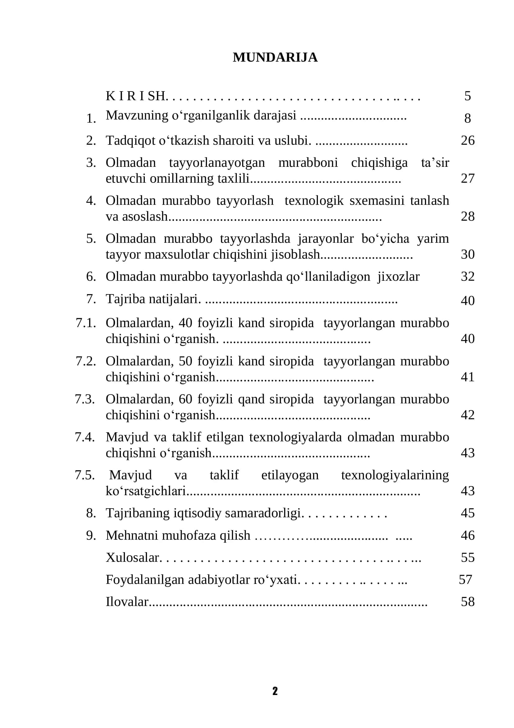 Qishloq xo„jaligi mahsulotlari texnologiyasi 2