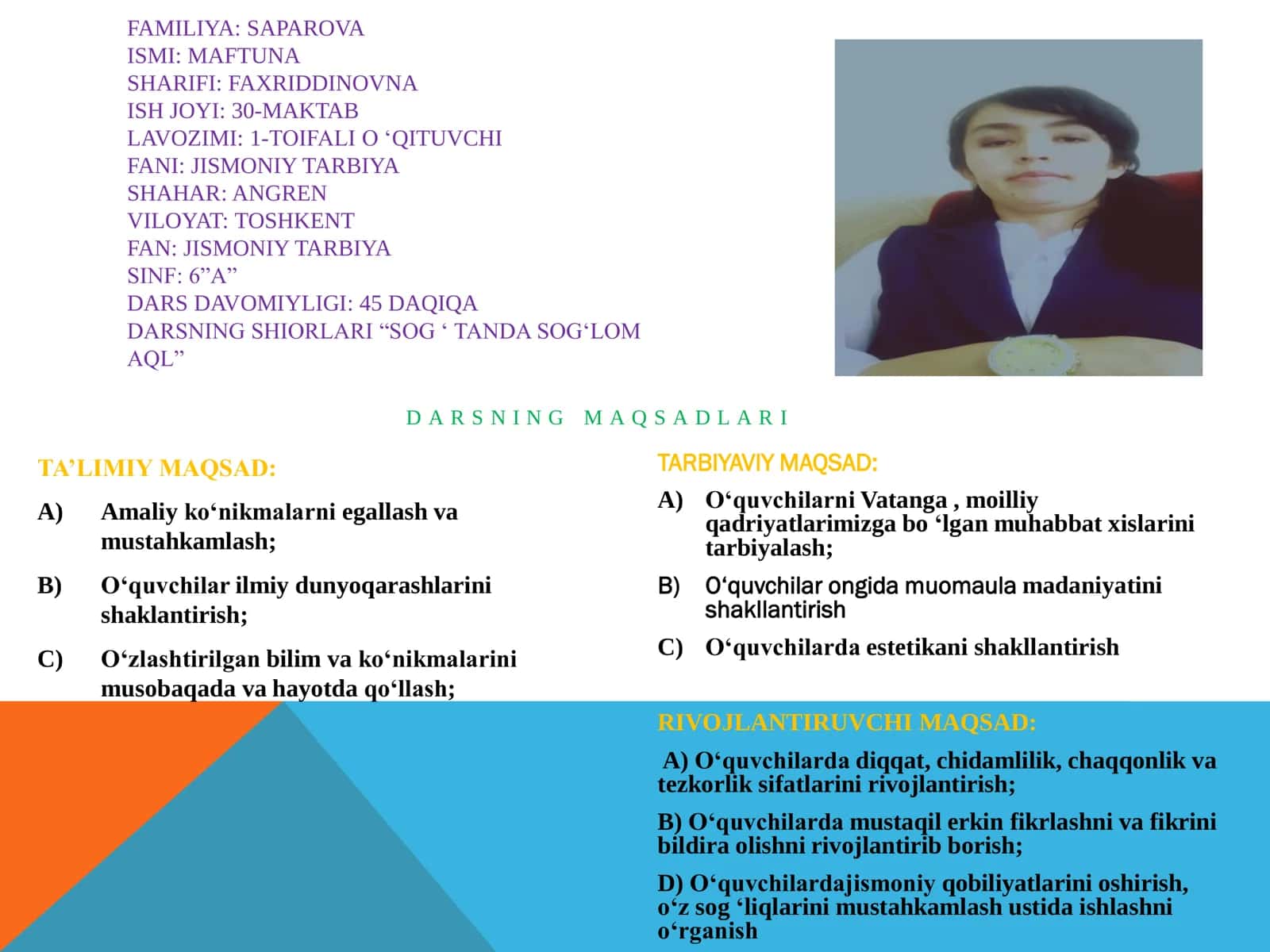 6-sinf Jismoniy tarbiya fanidan Harakatli va quvnoq estafetali o'yinlar dars ishlanma 2