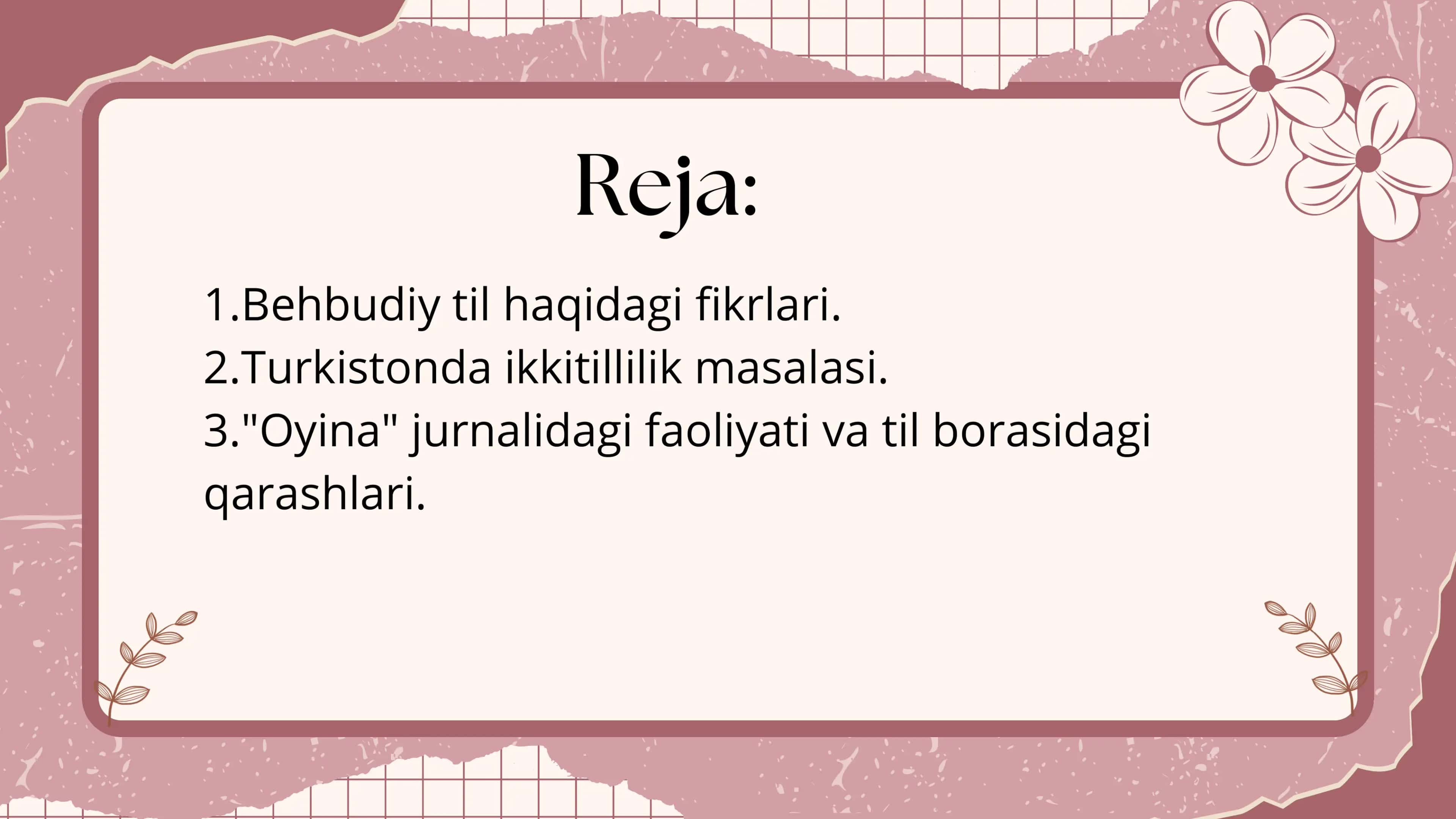 Behbudiyning lingvistik qarashlari 2