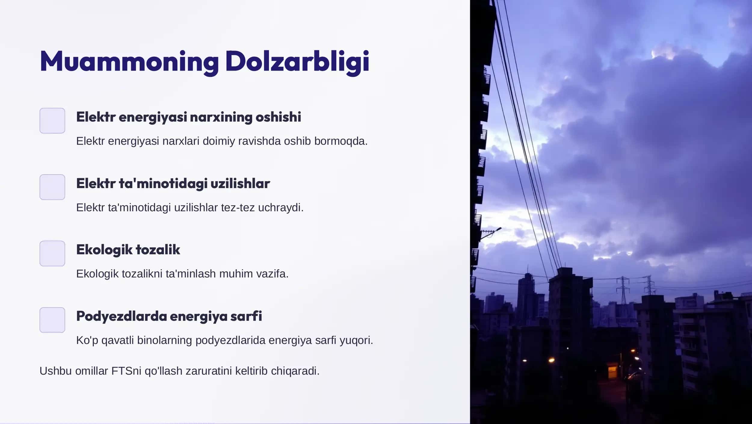 Ko'p Qavatli Binolarning Podyezdlarini Energiya Ta'minoti Uchun Fotoelektr Tizimlar 2