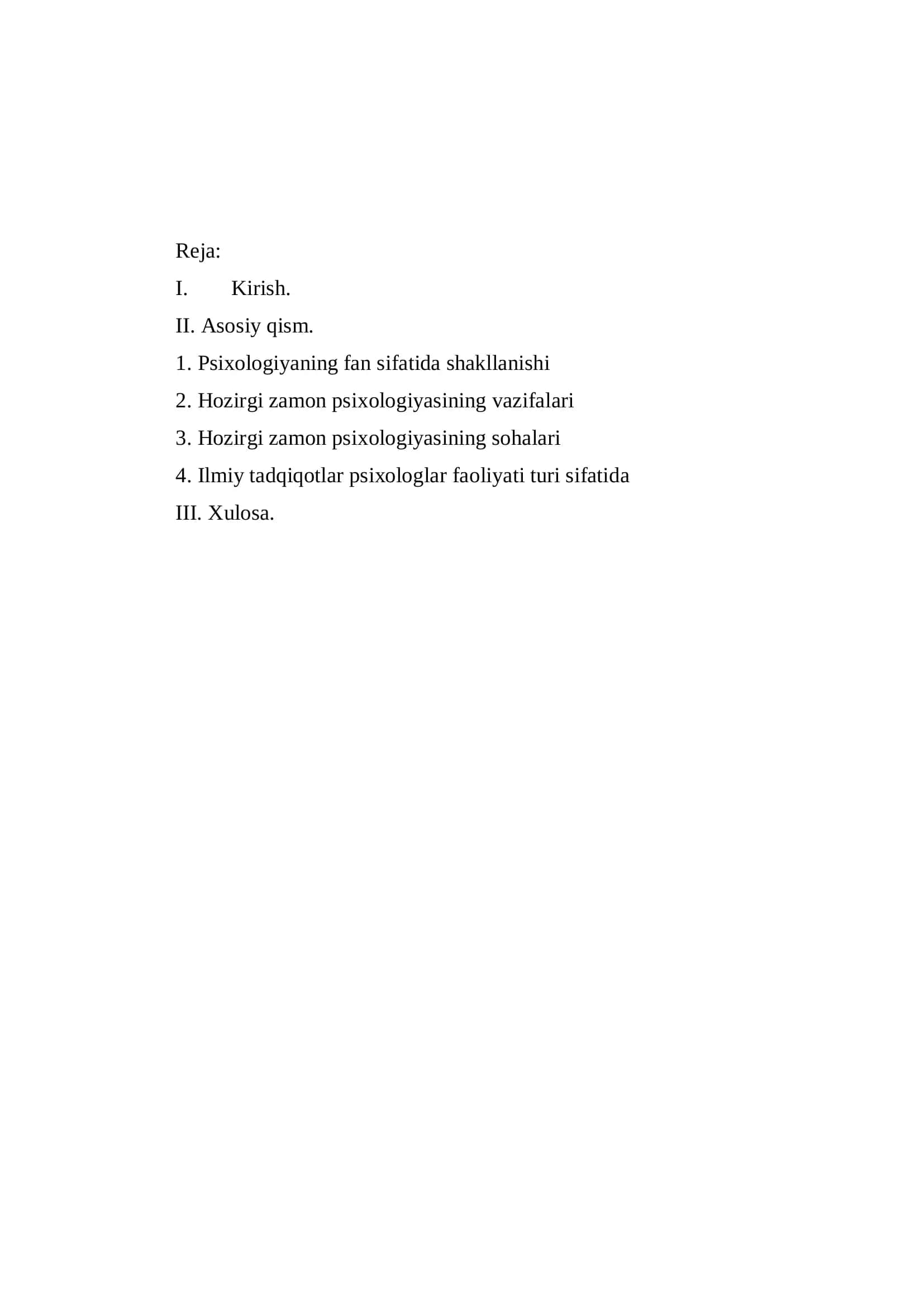 PSIXOLOGIYA FAN SIFATIDA. ILMIY PSIXOLOGIK BILIMLARNING O’ZIGA XOS XUSUSIYATLARI 2