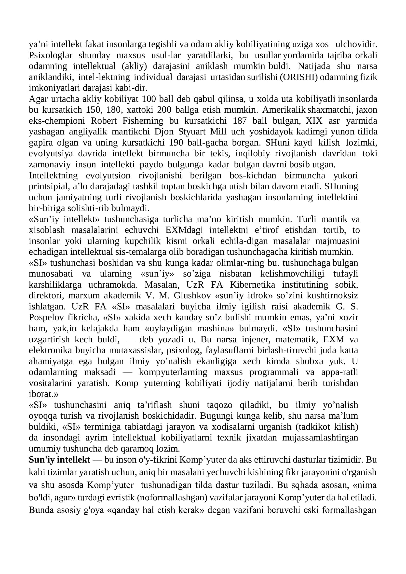 Sun’iy Intellekt va uning Rivojlanish Bosqichlari 2