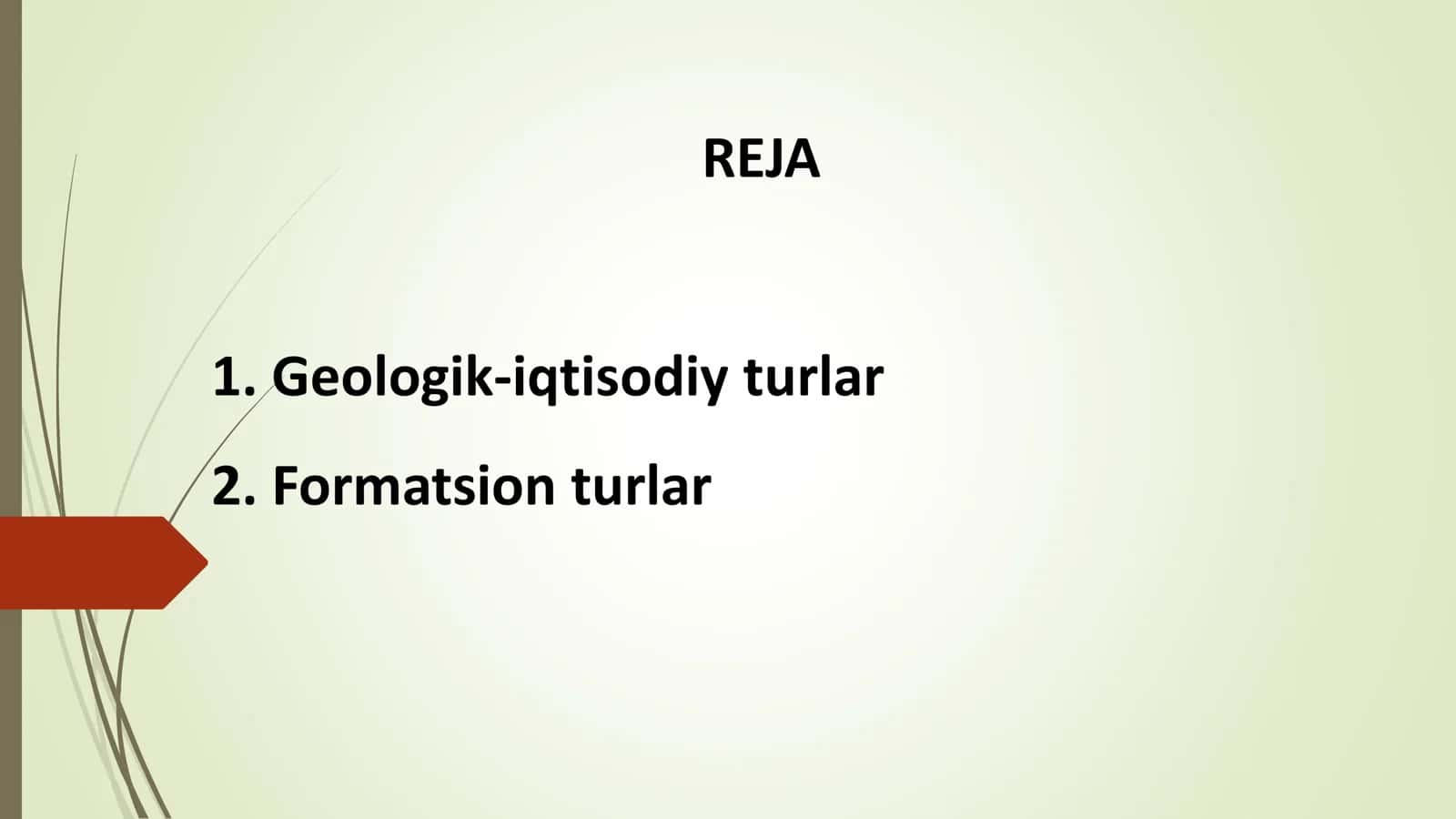 FOYDALI QAZILMA KONLARINING, GEOLOGIK-IQTISODIY VA FARMATSION TURLARI 2