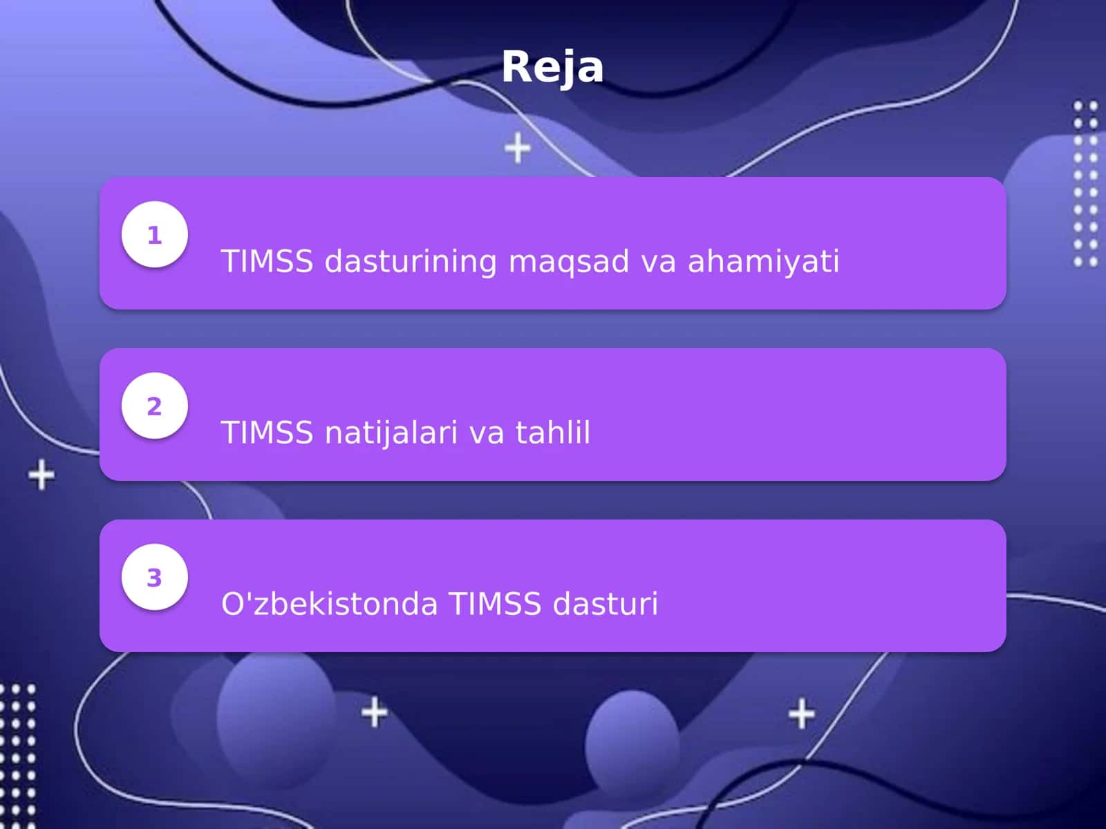 TIMSS xalqaro baholash dasturi 2