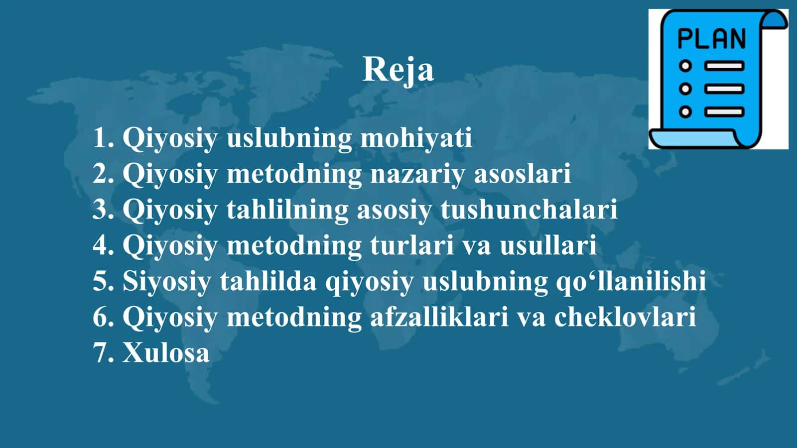 SIYOSIY TAHLILDA QIYOSIY USLUBDAN FOYDALANISH 2
