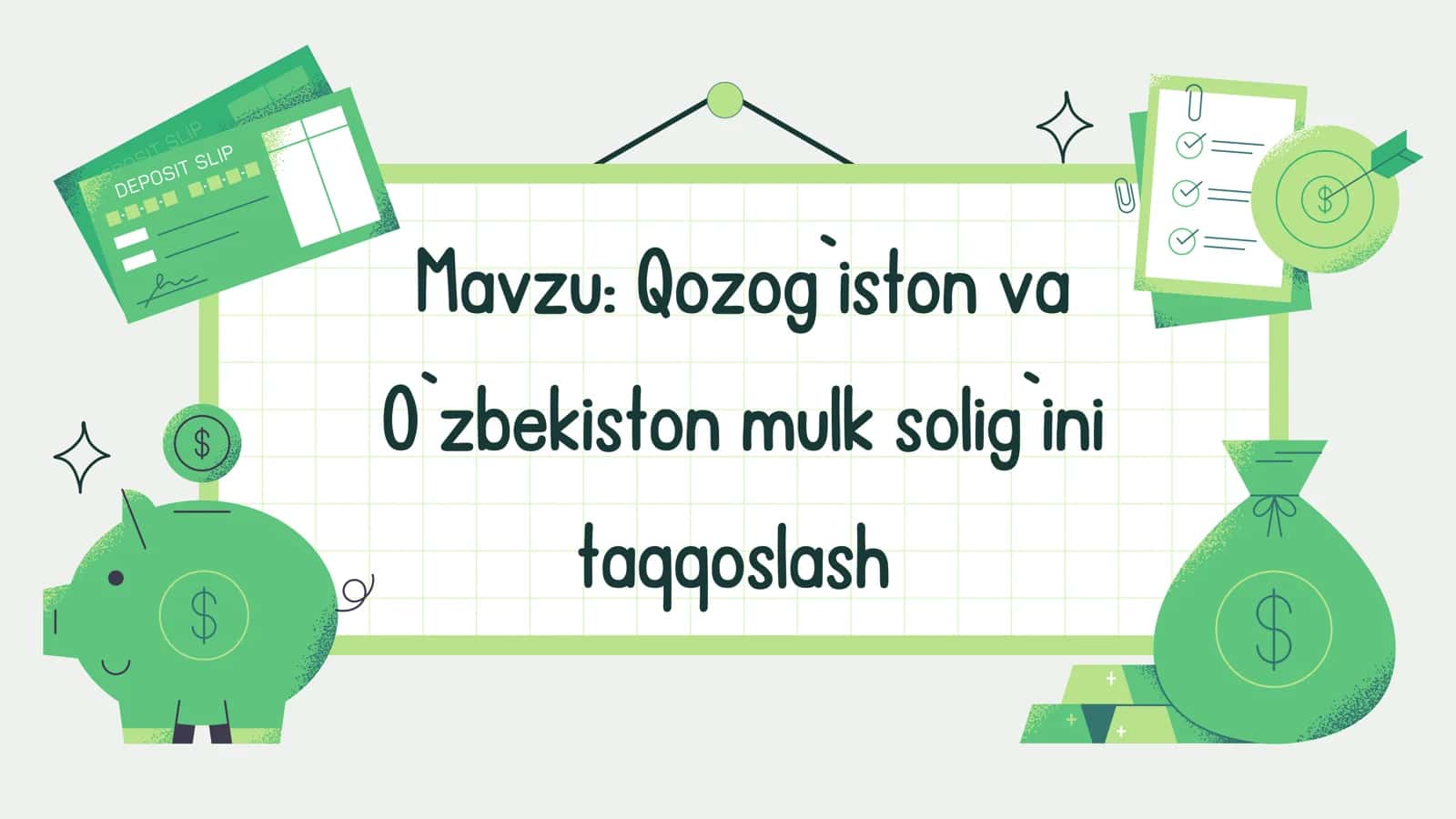 Qozog`iston va O`zbekiston mulk solig`ini taqqoslash 2