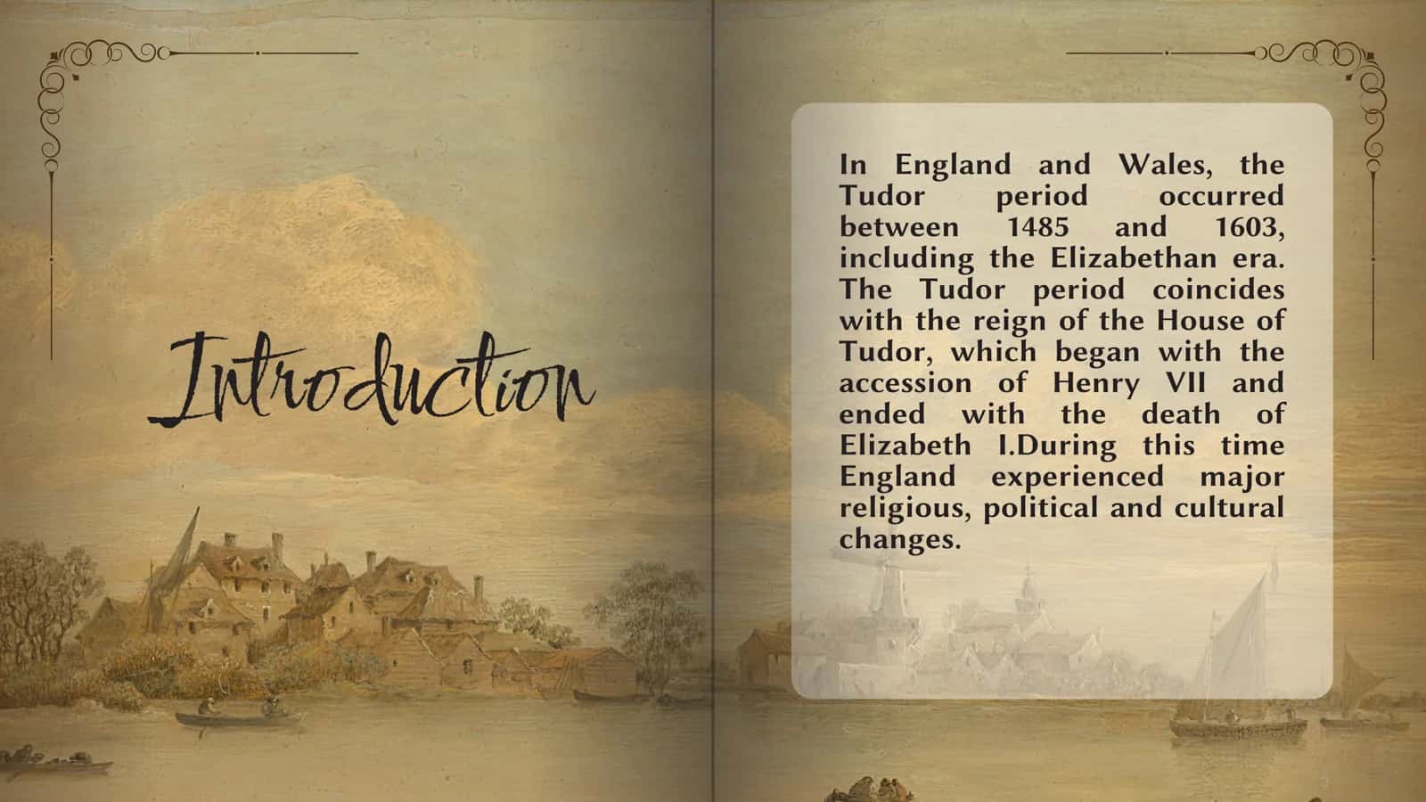 RELIGIOUS TRANSFORMATIONS UNDER HENRY VIII AND HIS SUCCESSORS & THE GOLDEN AGE OF QUEEN ELIZABETH I 2