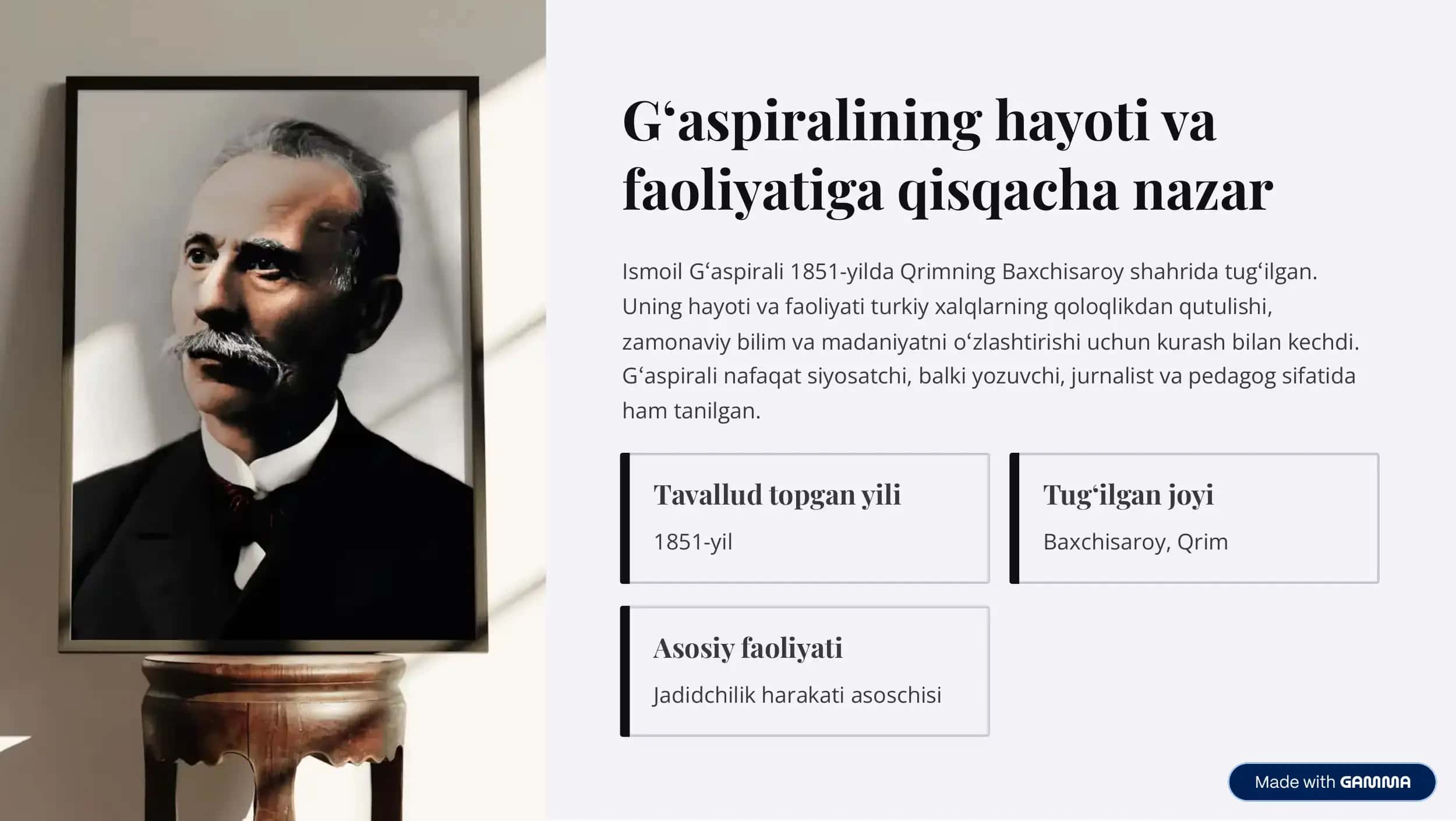 Ismoil Gaspiralining siyosiy partiyalarga qarashi 2