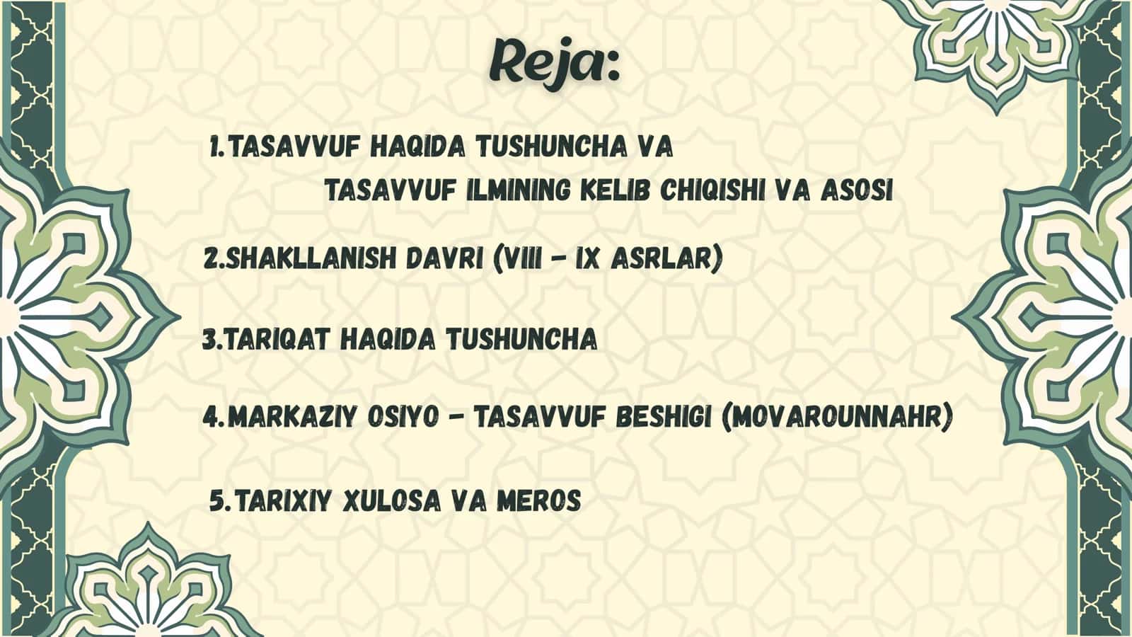 Tasavvuf haqida 2