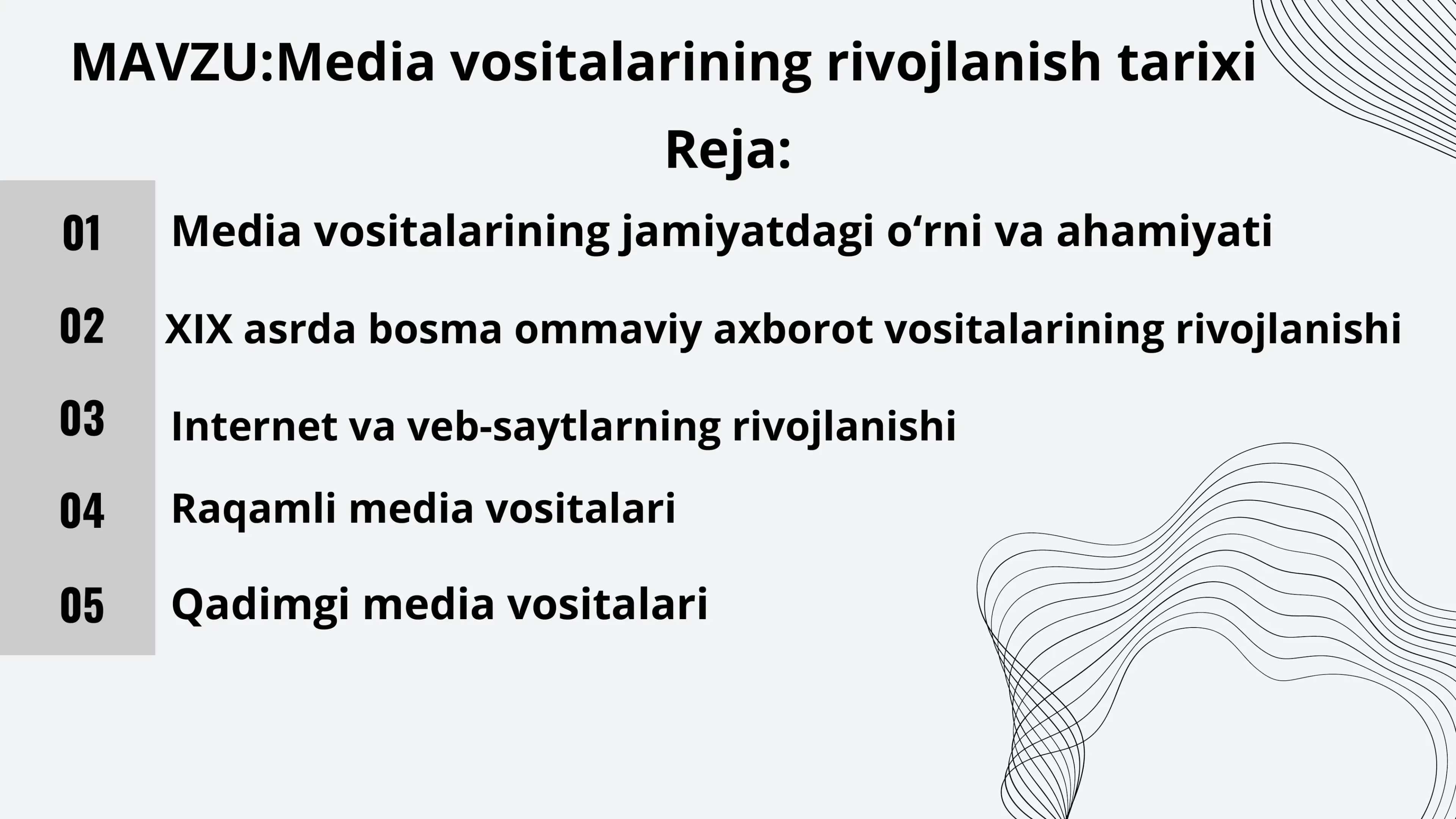 MEDIA SAVODXONLIK VA AXBOROT MADANIYATI 2