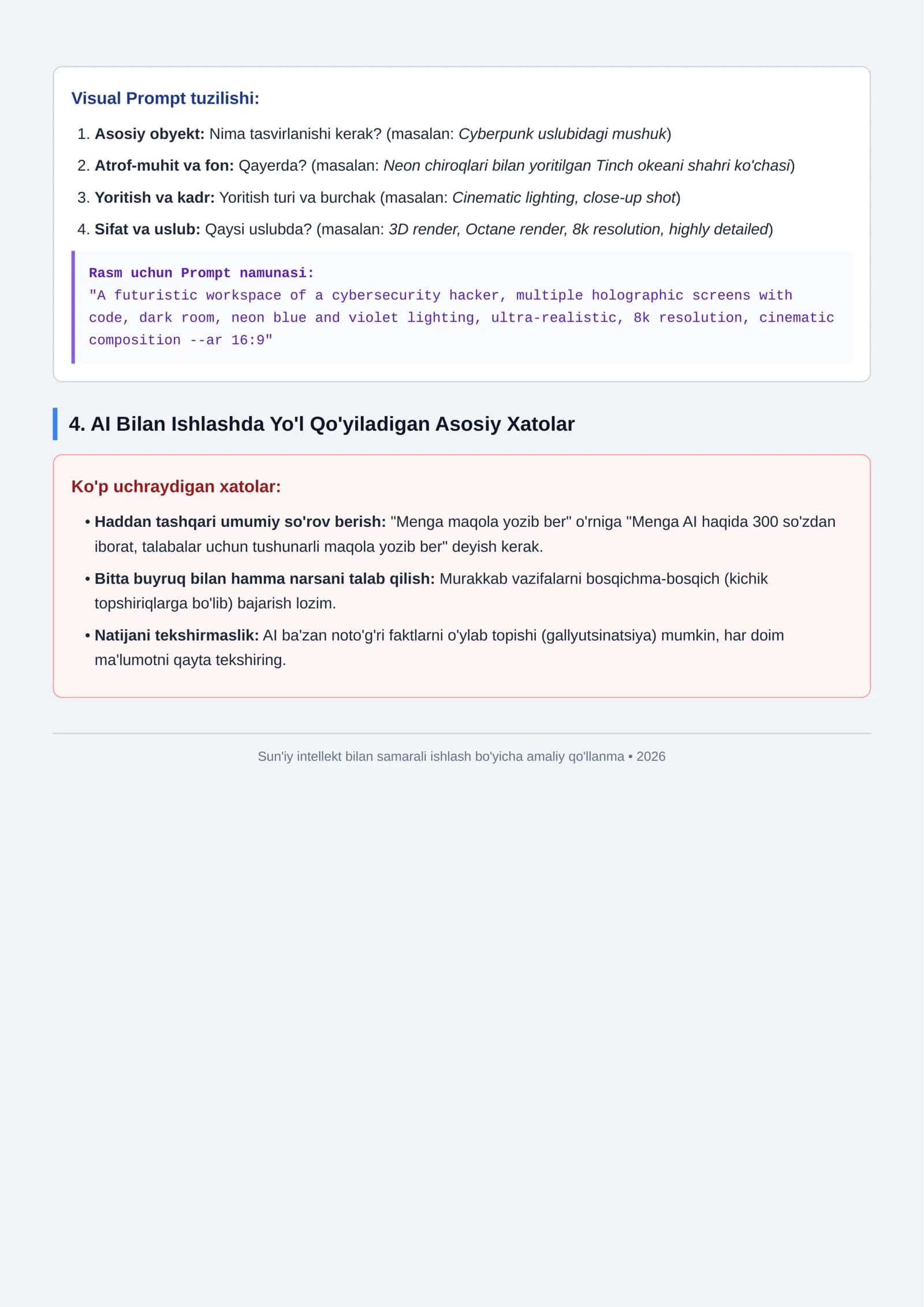 suniy intellekt bilan ishlash samarali prompt 2
