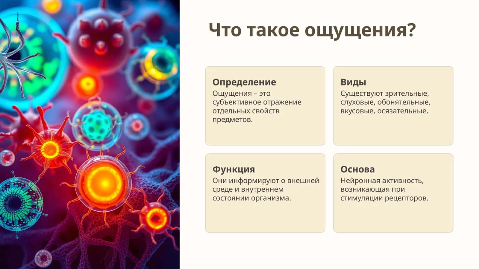 Ощущения: нейрофизиология 2