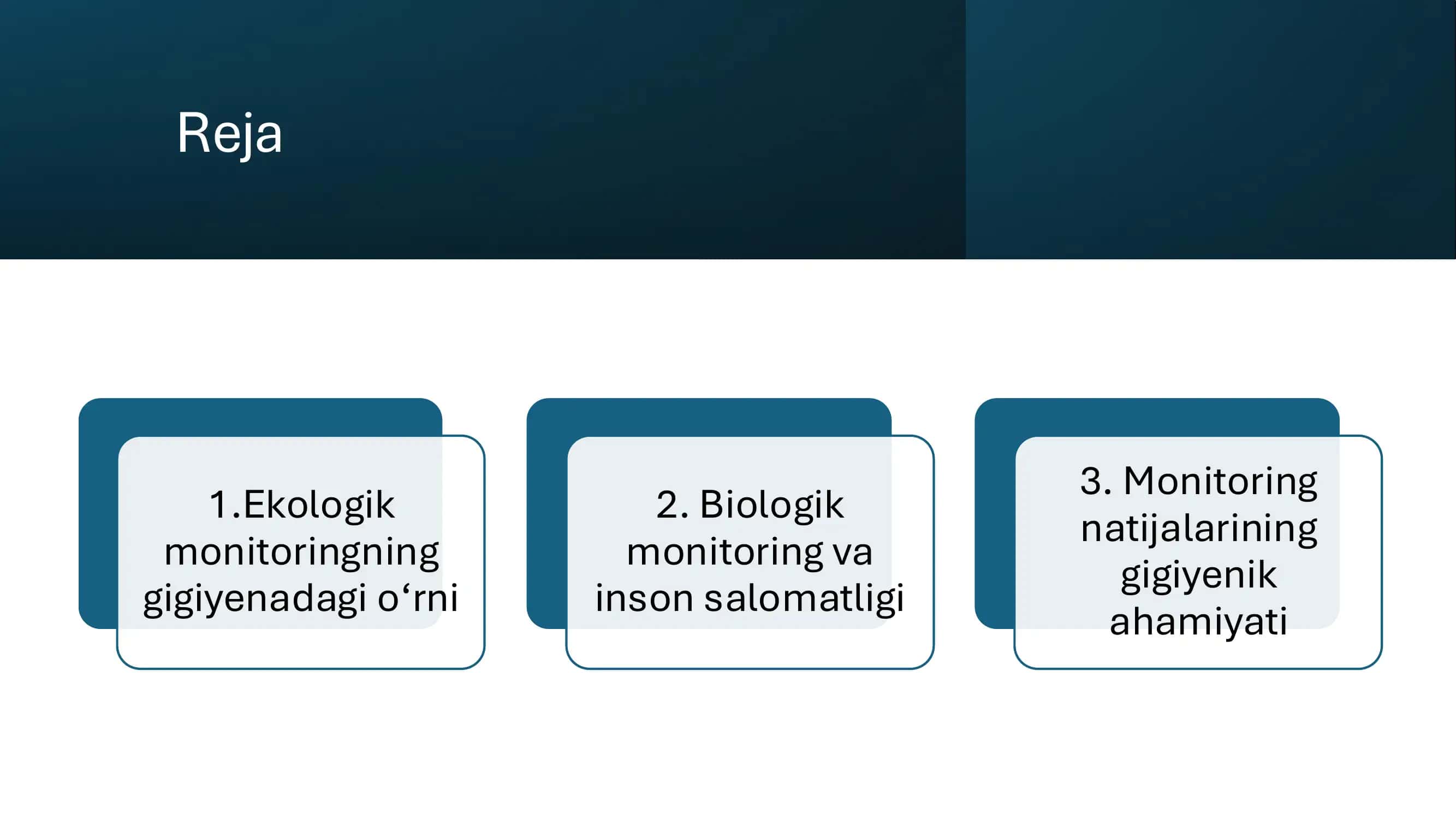 Ekologik va biologik monitoring haqida tushuncha 2