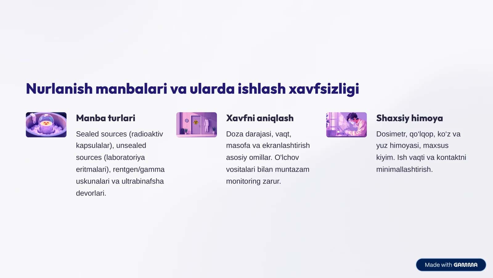 Nurlanish manbalari va elektr xavfsizligi: Asosiy tushunchalar 2