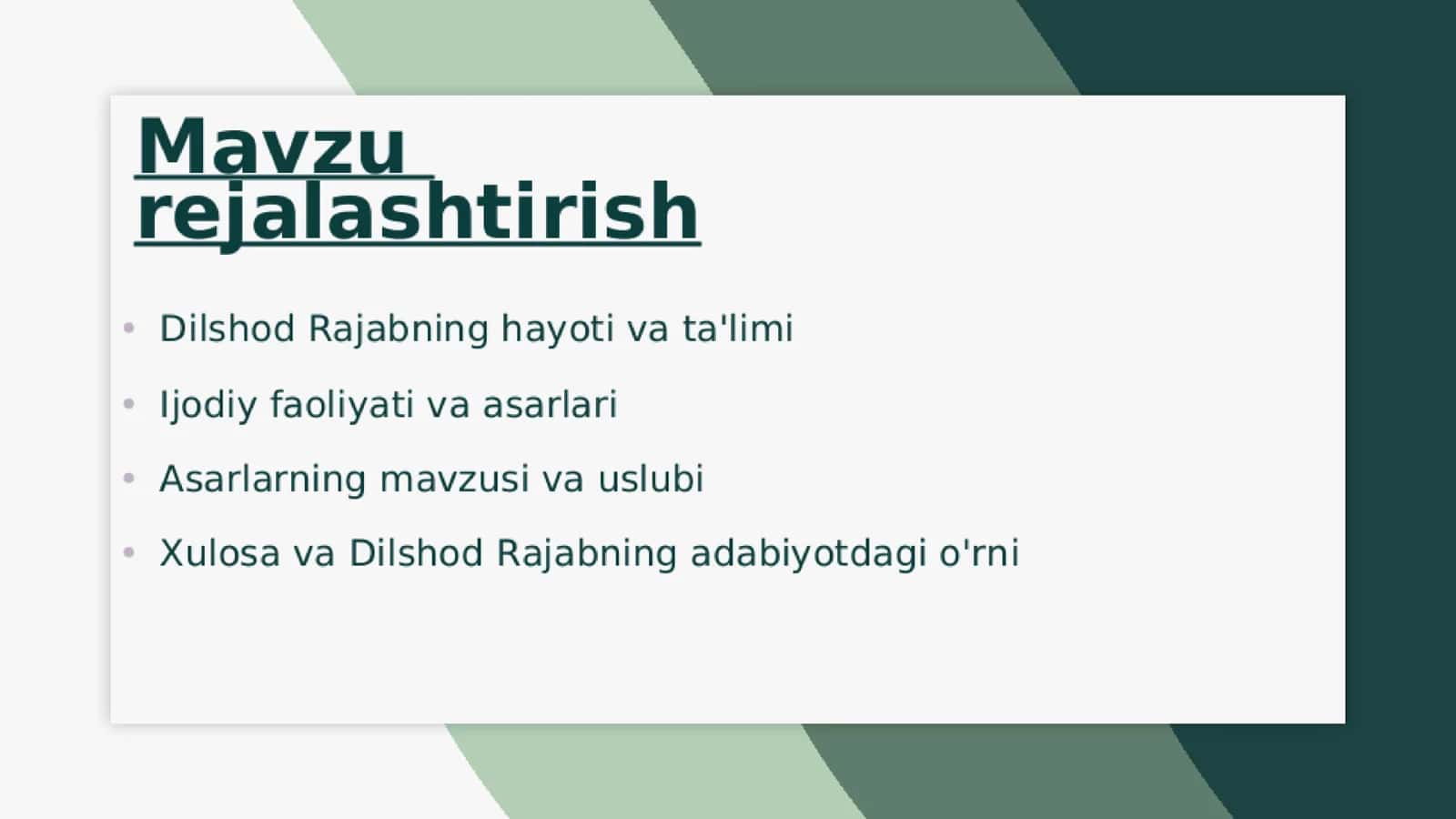 Dilshod rajabovning hayoti va ijodi 2