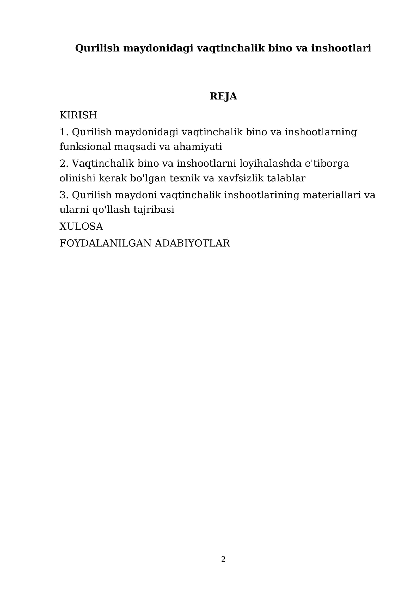 Qurilish maydonidagi vaqtinchalik bino va inshootlari 2