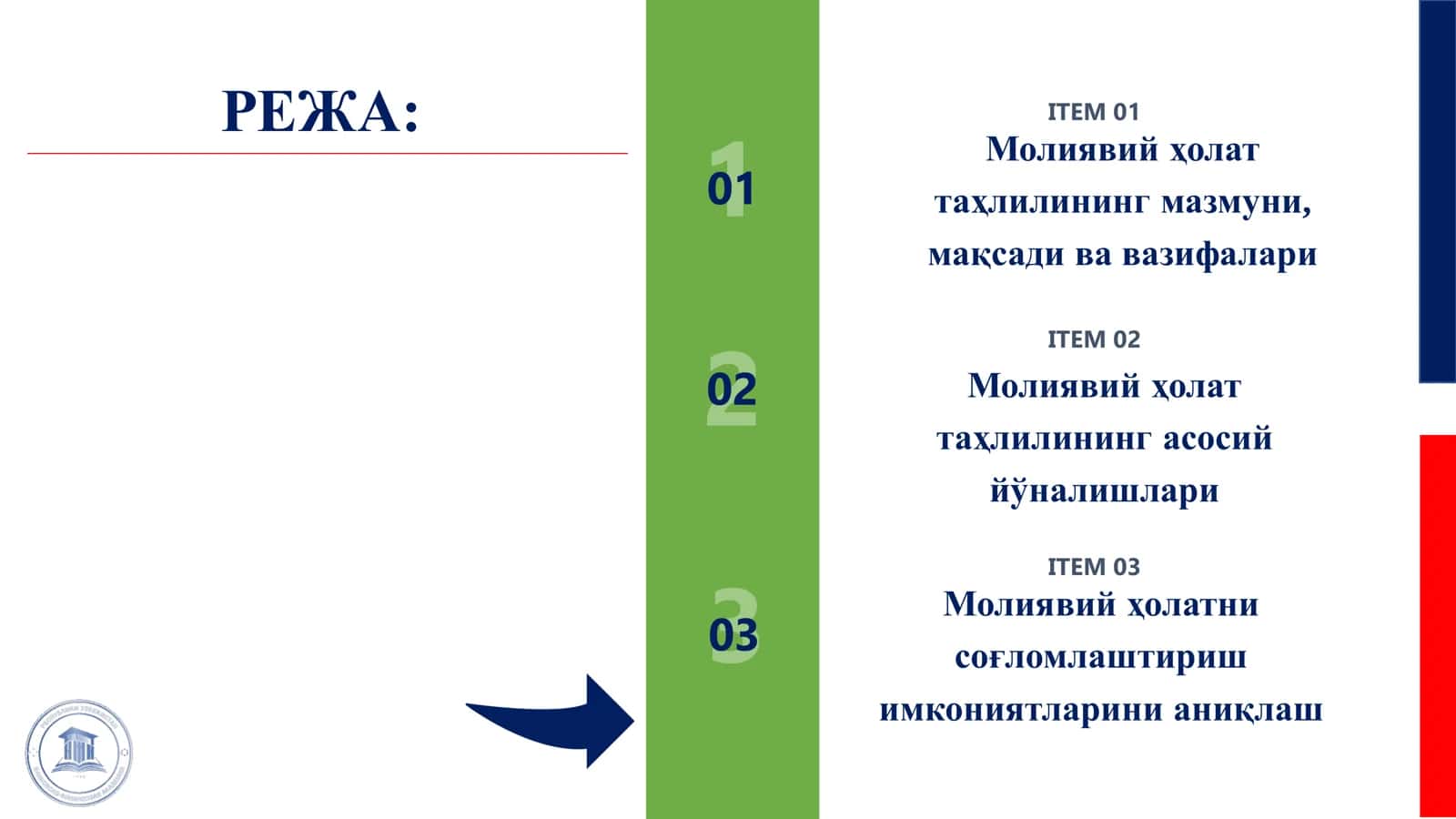 ХЎЖАЛИК ЮРИТУВЧИ СУБЪЕКТНИНГ МОЛИЯВИЙ ҲОЛАТИ ТАҲЛИЛИ 2