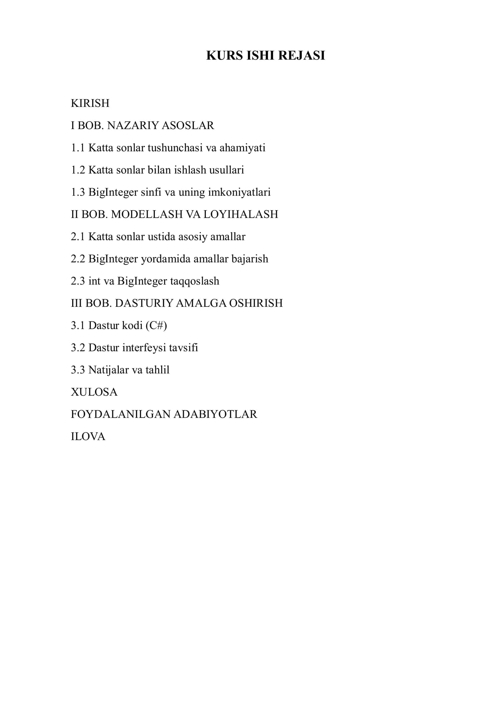 C# dasturlash tilida katta sonlar ustida amallar bajarish 2