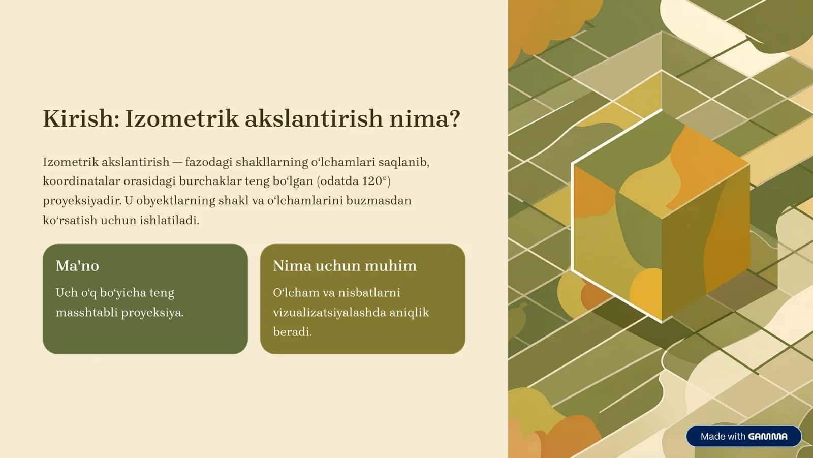 Izometrik Akslantirishlar 2