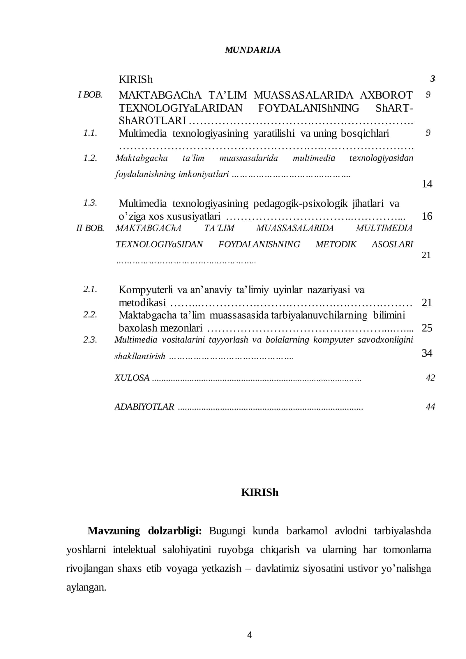 MAKTABGAChA TA’LIM MUASSASALARIDA AXBOROT TEXNOLOGIYaLARIDAN FOYDALANIShNING ShART-ShAROTLARI 2