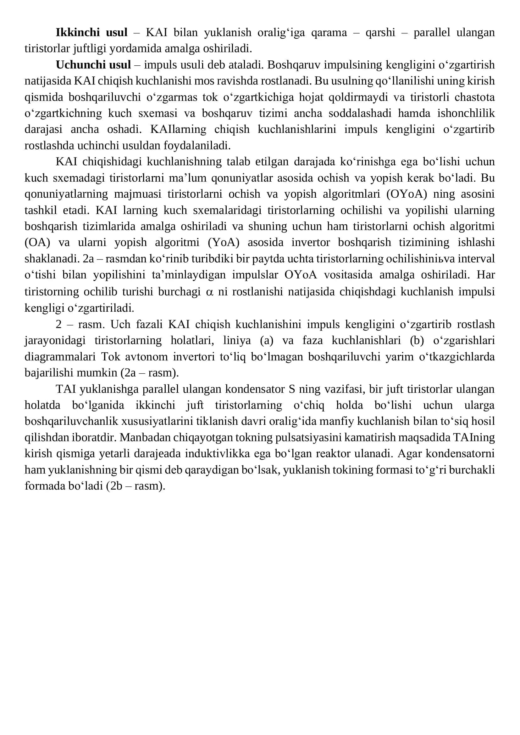 OʼZGARUVCHAN KUCHLANISHNING PASAYTIRUVCHI-KOʼTARUVCHI ROSTLAGICHLAR 2