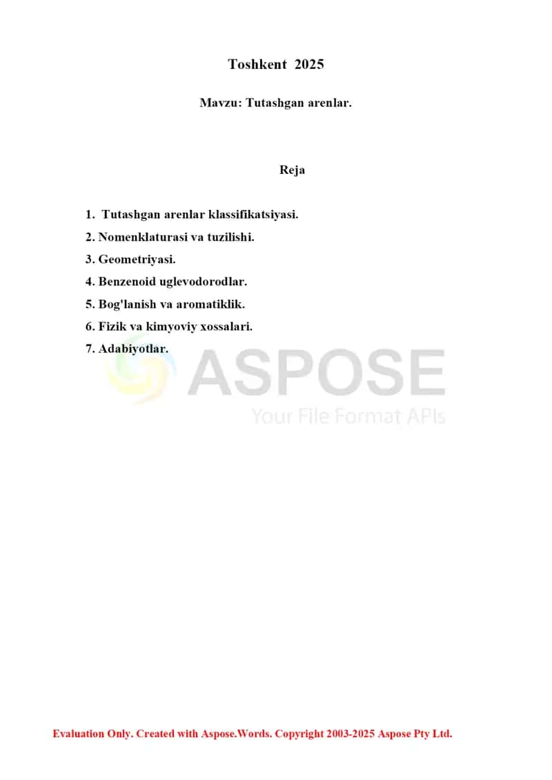 7. Tutashgan arenlar. Referat 9 bet 2