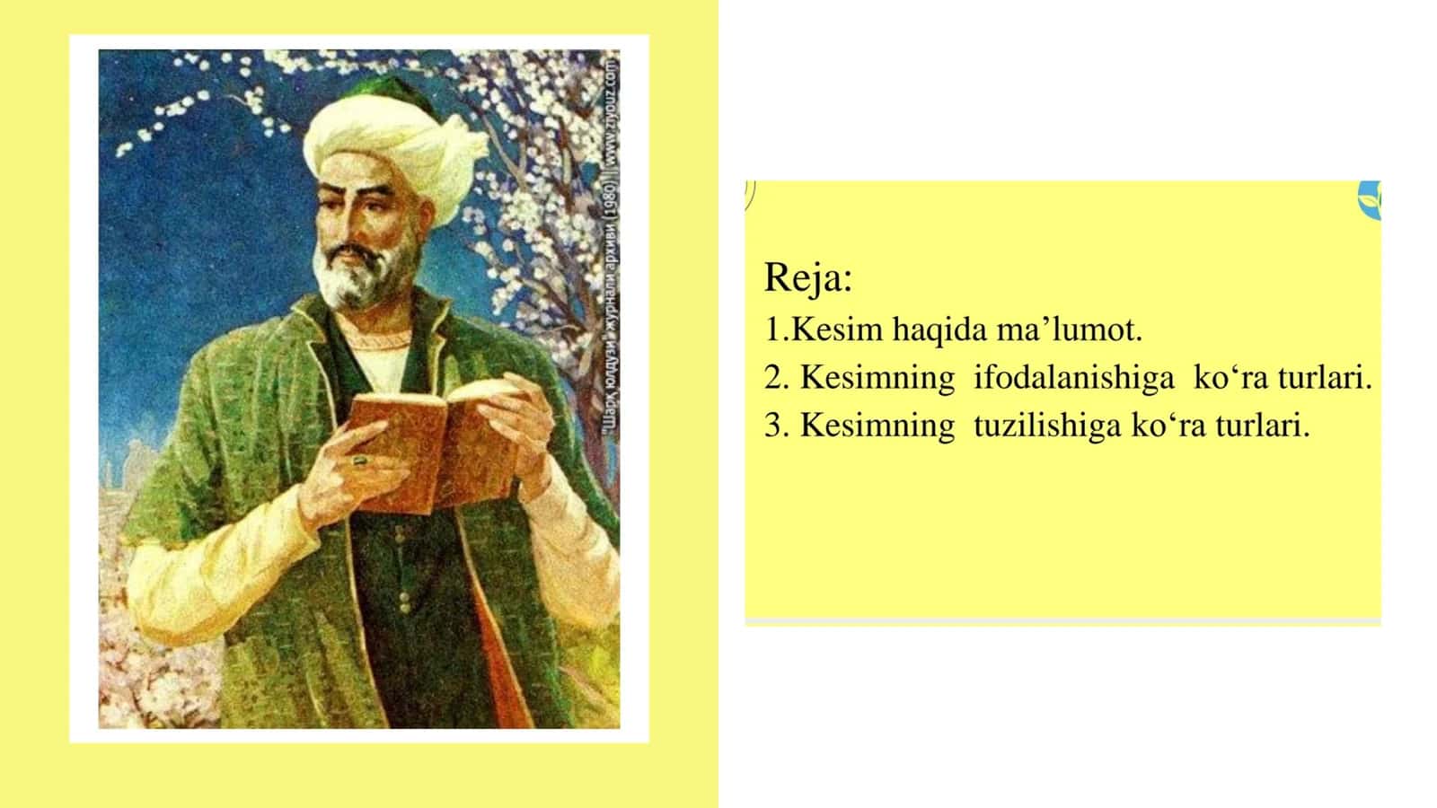 Oʻzbek tilshunosligida kesimning oʻrganilish tadbiqi 2