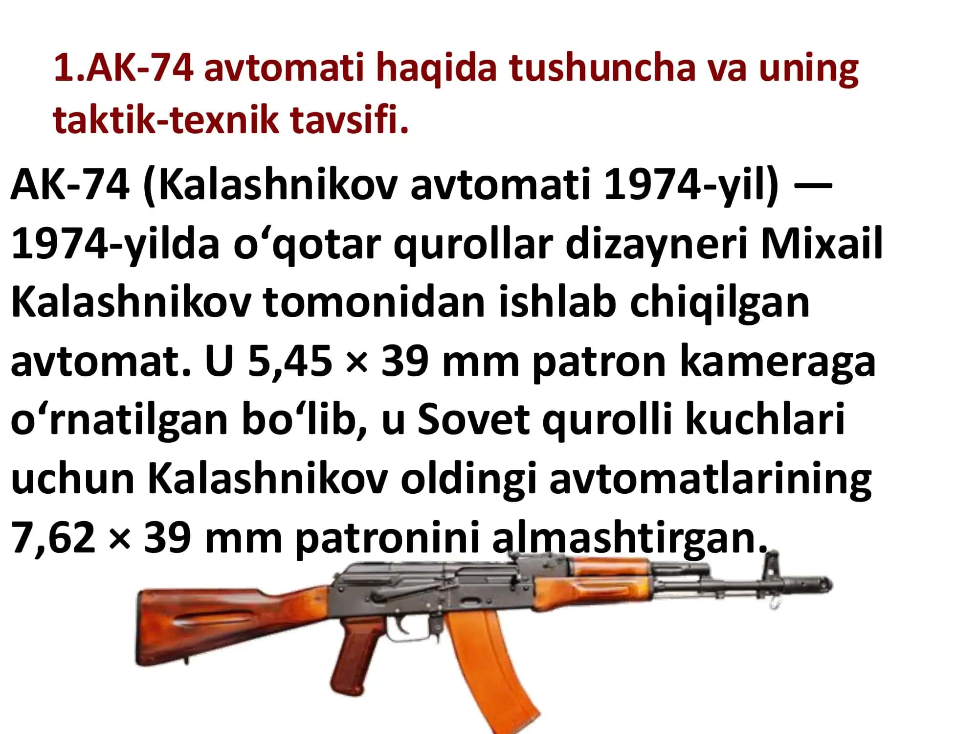 AK-74 avtomati 2