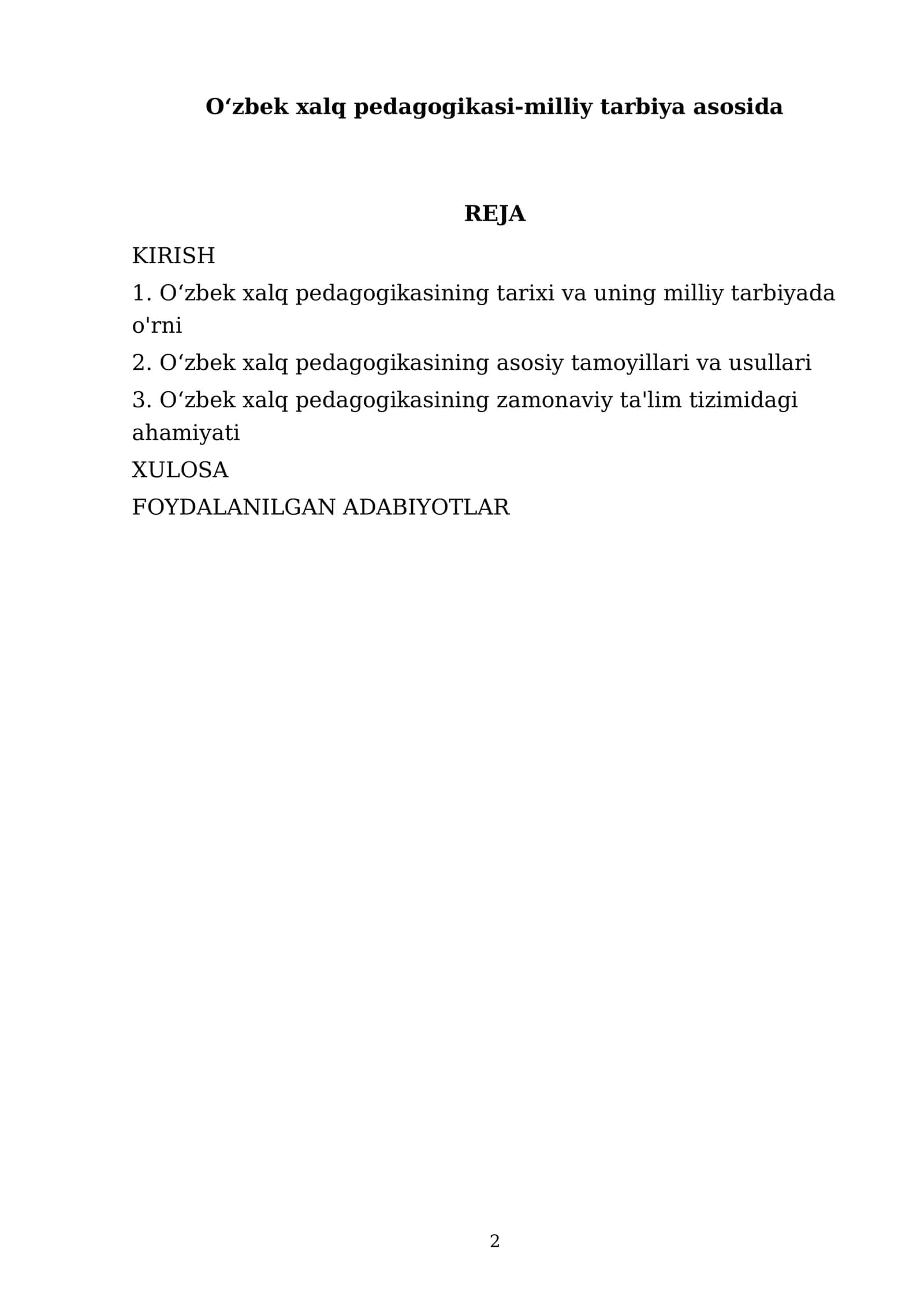 Oʻzbek xalq pedagogikasi-milliy tarbiya asosida 2