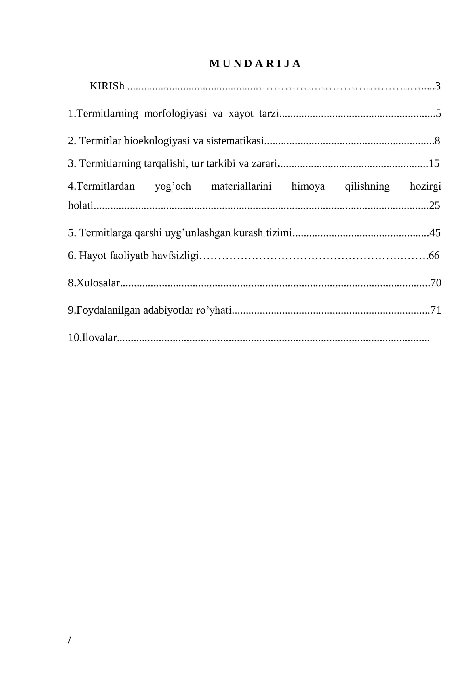 YOG’OCH MATERIALLARINI TERMITLARDAN HIMOYA QILISHNING BIOLOGIK ASOSLARI 2