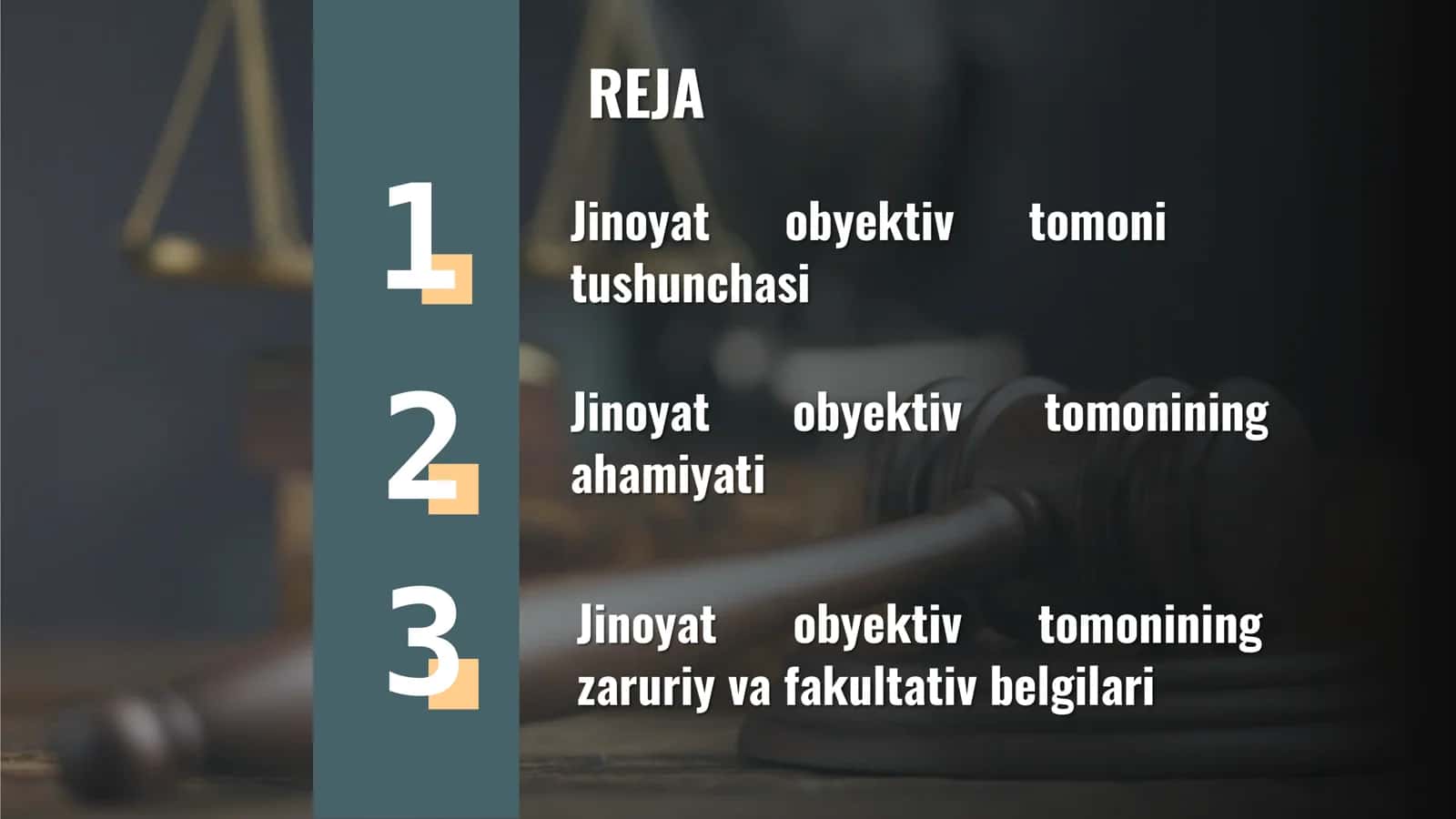 Jinoyatning obyektiv tomoni 2
