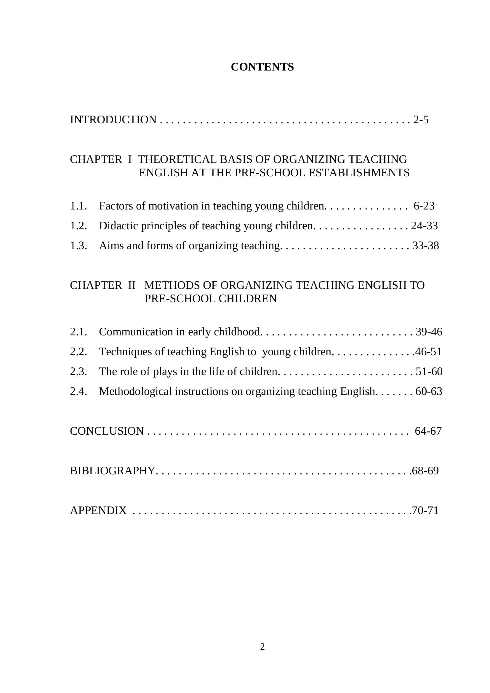 Organizing teaching English to Pre-school children 2