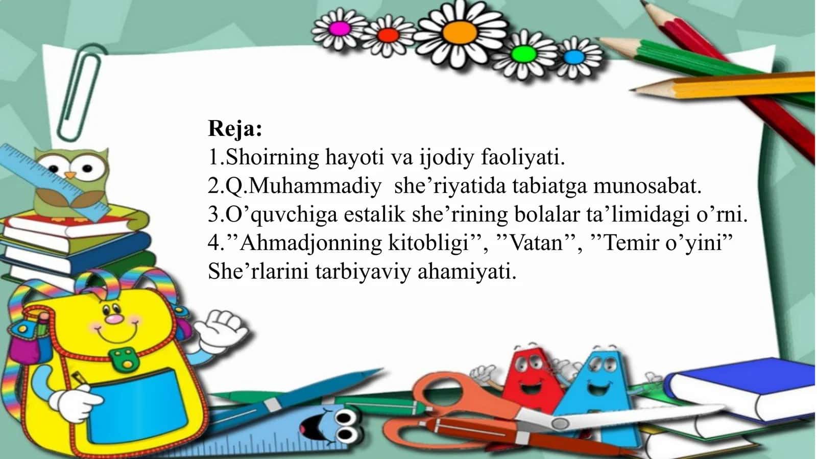 Quddus Muhammadiyning hayoti va ijodi 2
