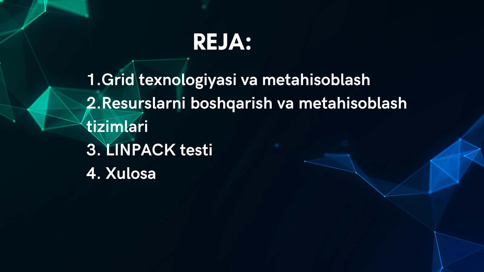 GRID - TEXNOLOGIYASI VA METAHISOBLASH, UNUMDORLIKNI BAHOLASH (MIPS, FLOPS), LINPACK TEST 2