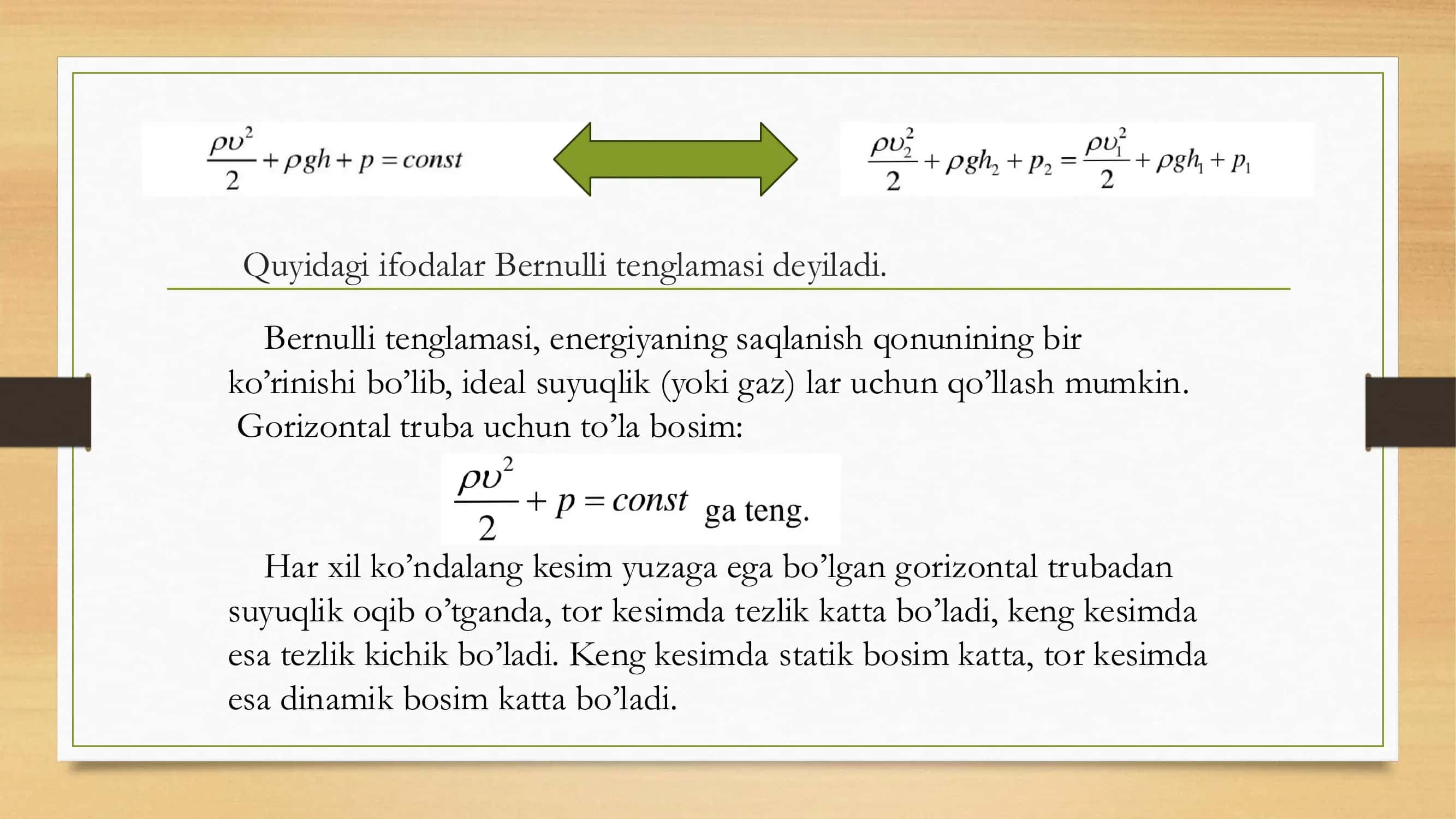 Harakatlanayotgan gaz va suyuqlik bosimining tezlikka bogʻliqligidan texnikada qoʻllanilishi 2