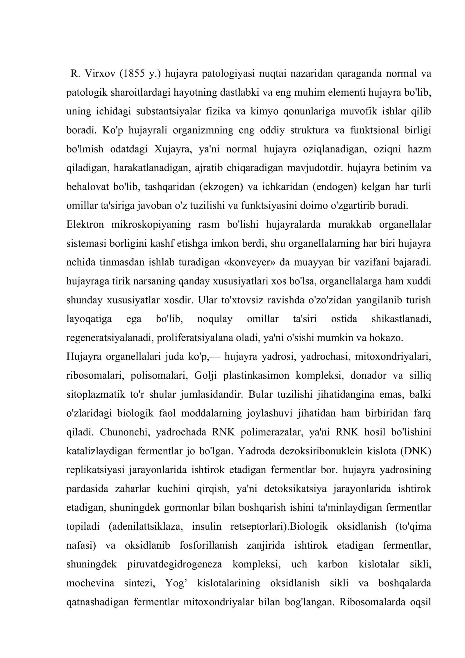 Hujayra altеratsiyasi 2