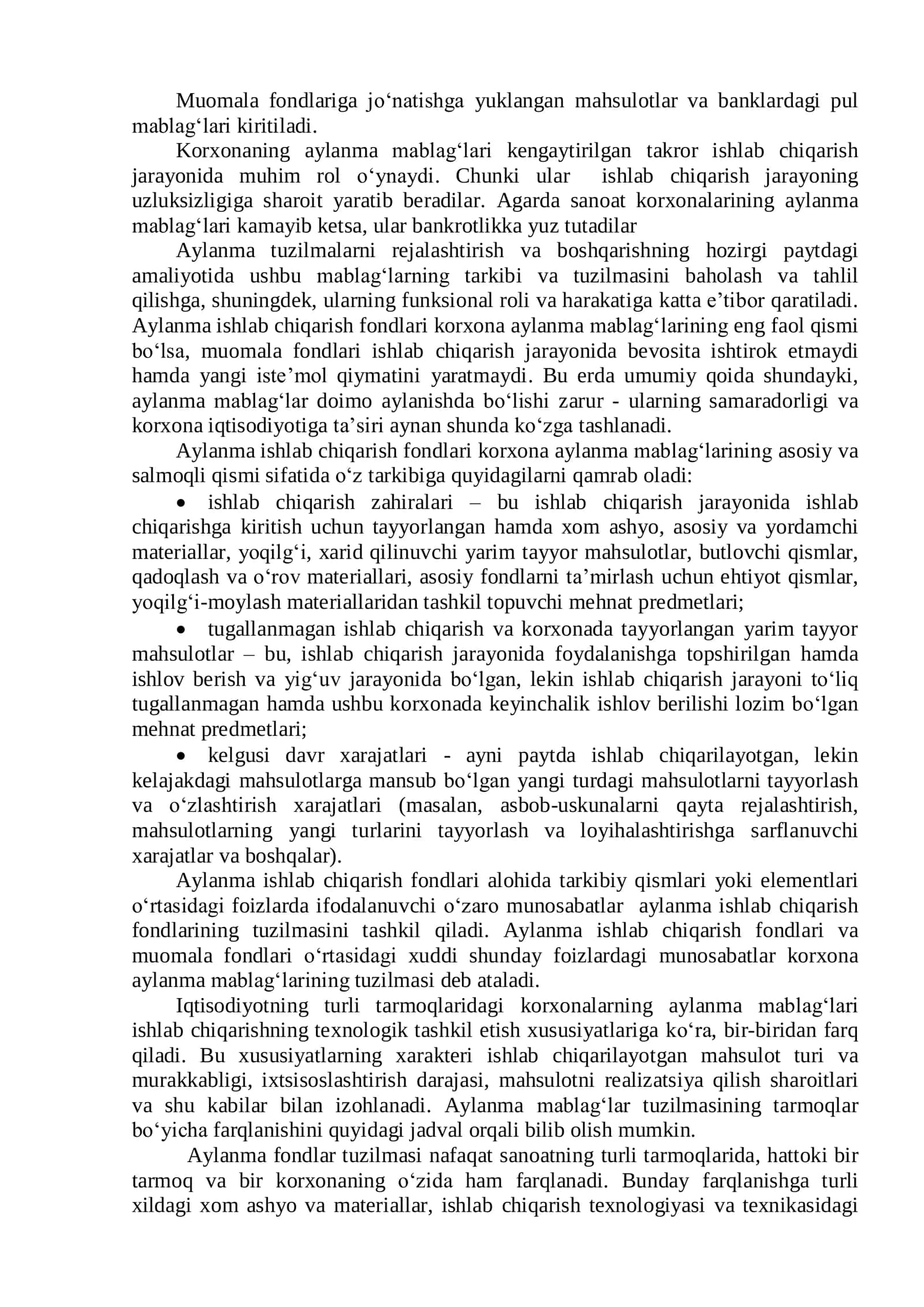 SANOAT IShLAB ChIQARIShINING AYLANMA MABLAG‘LARI 2