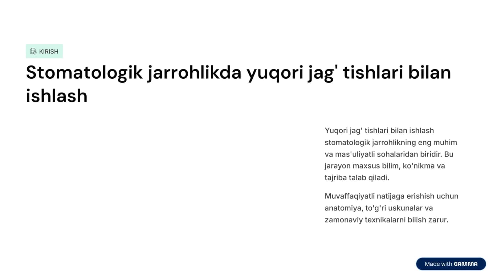 YUqоri jаg’ tish ildizlаrini оlish texnikаsi. Omburlarni qo’llashno o’rganish. YUqоri jаg’ tishlаri vа ildizlаrini bоr mаshinа vа dоlоtо yordаmidа оlish texnikаsi. 2