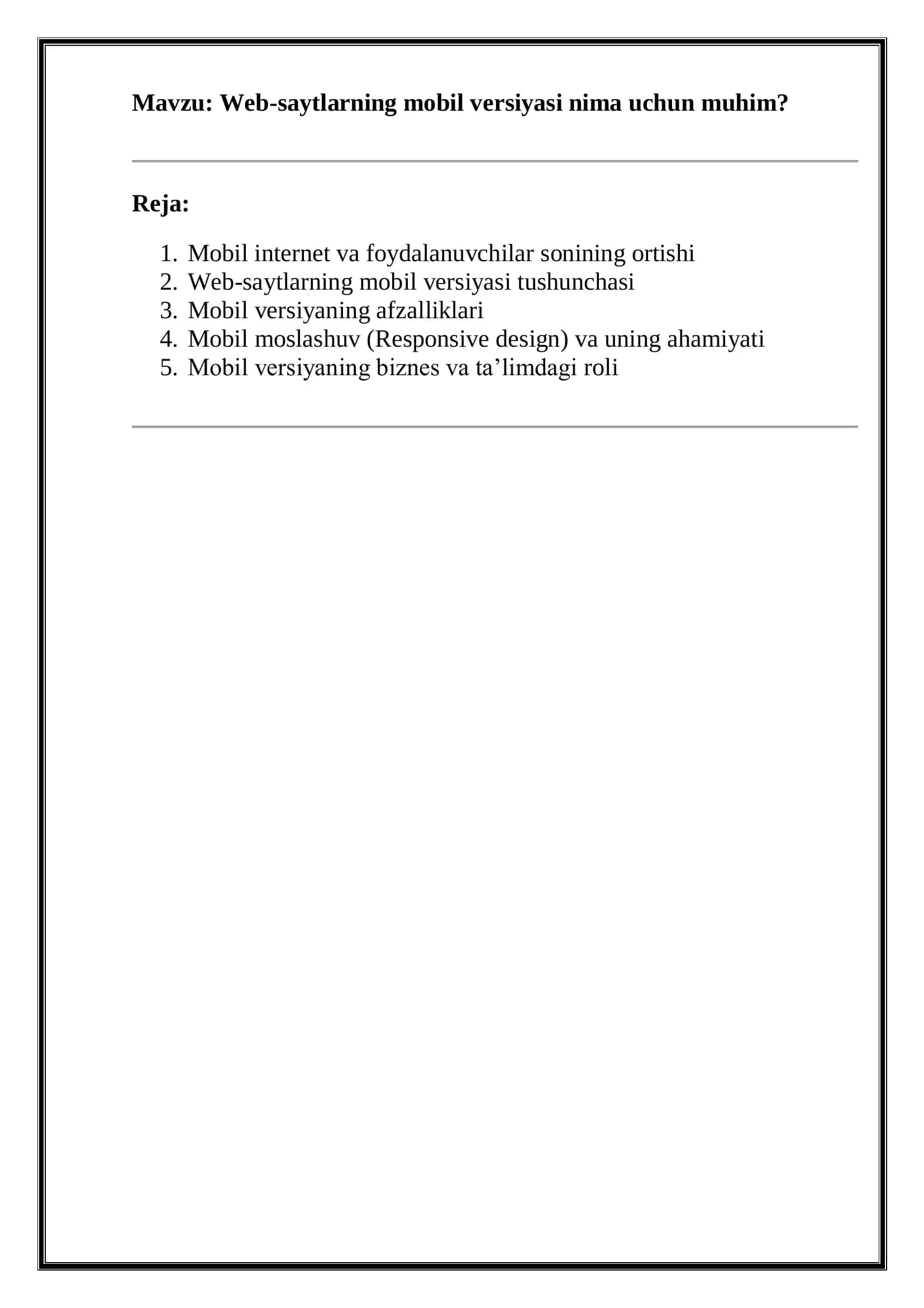 Web-saytlarning mobil versiyasi 2