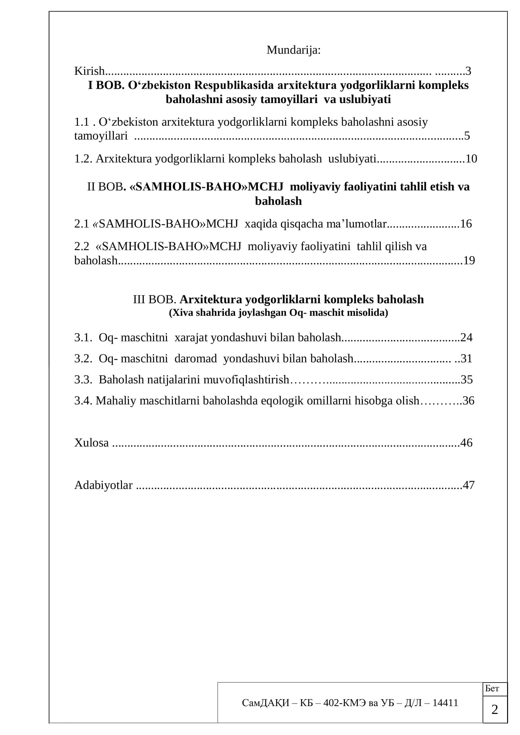 DIPLOM LOYIHASI BO‘YICHA 2